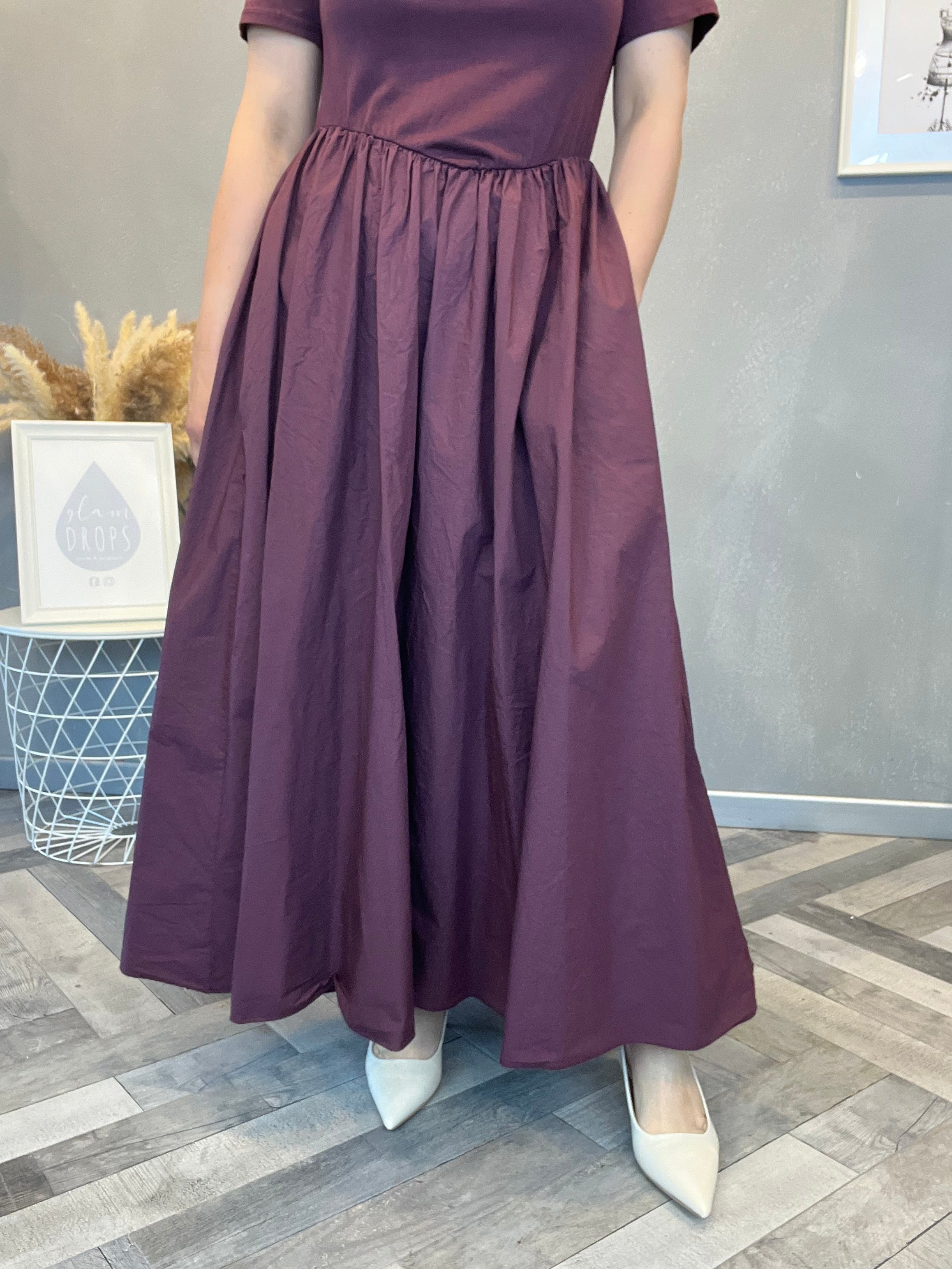 Abito midi Wine