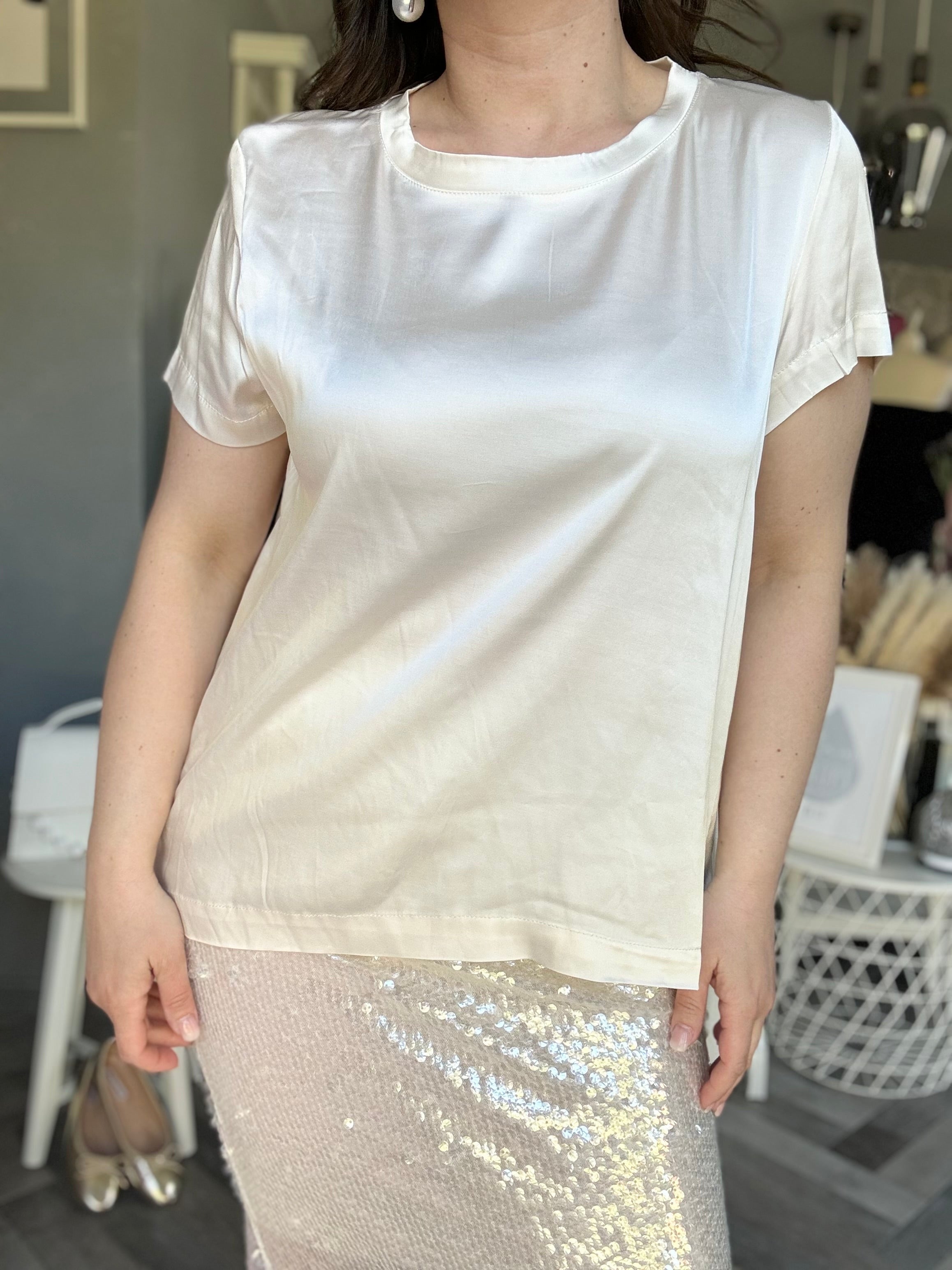 Blusa Vicky in raso di viscosa
