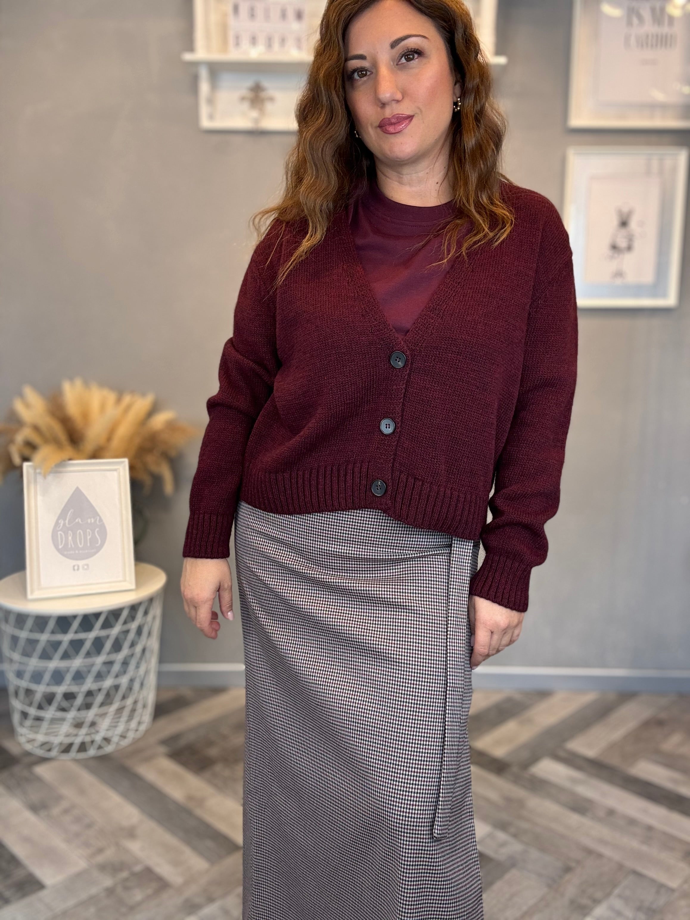 Cardigan a 3 bottoni