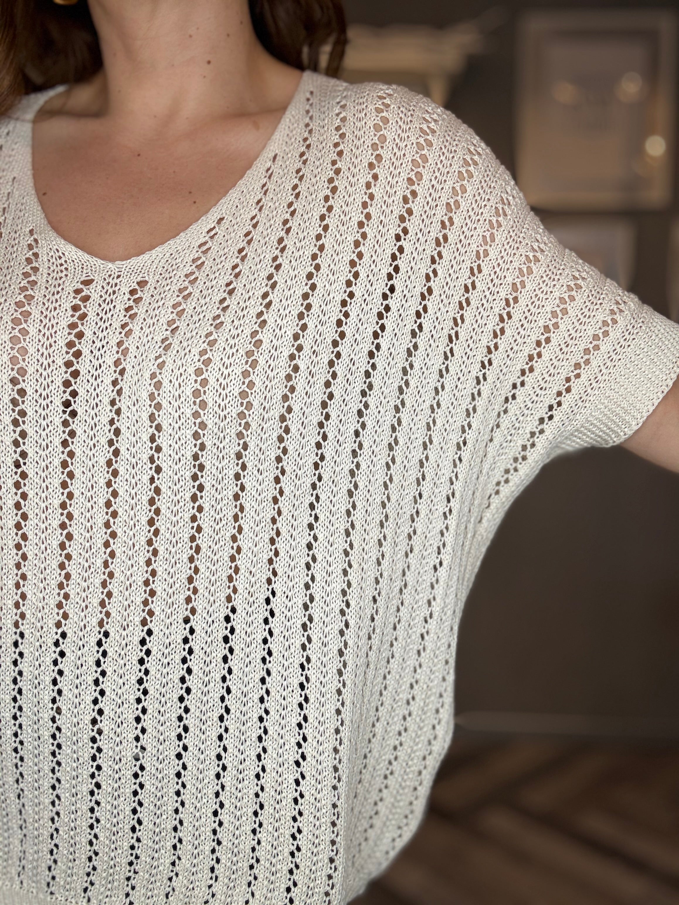 Maglia traforata soft cotton