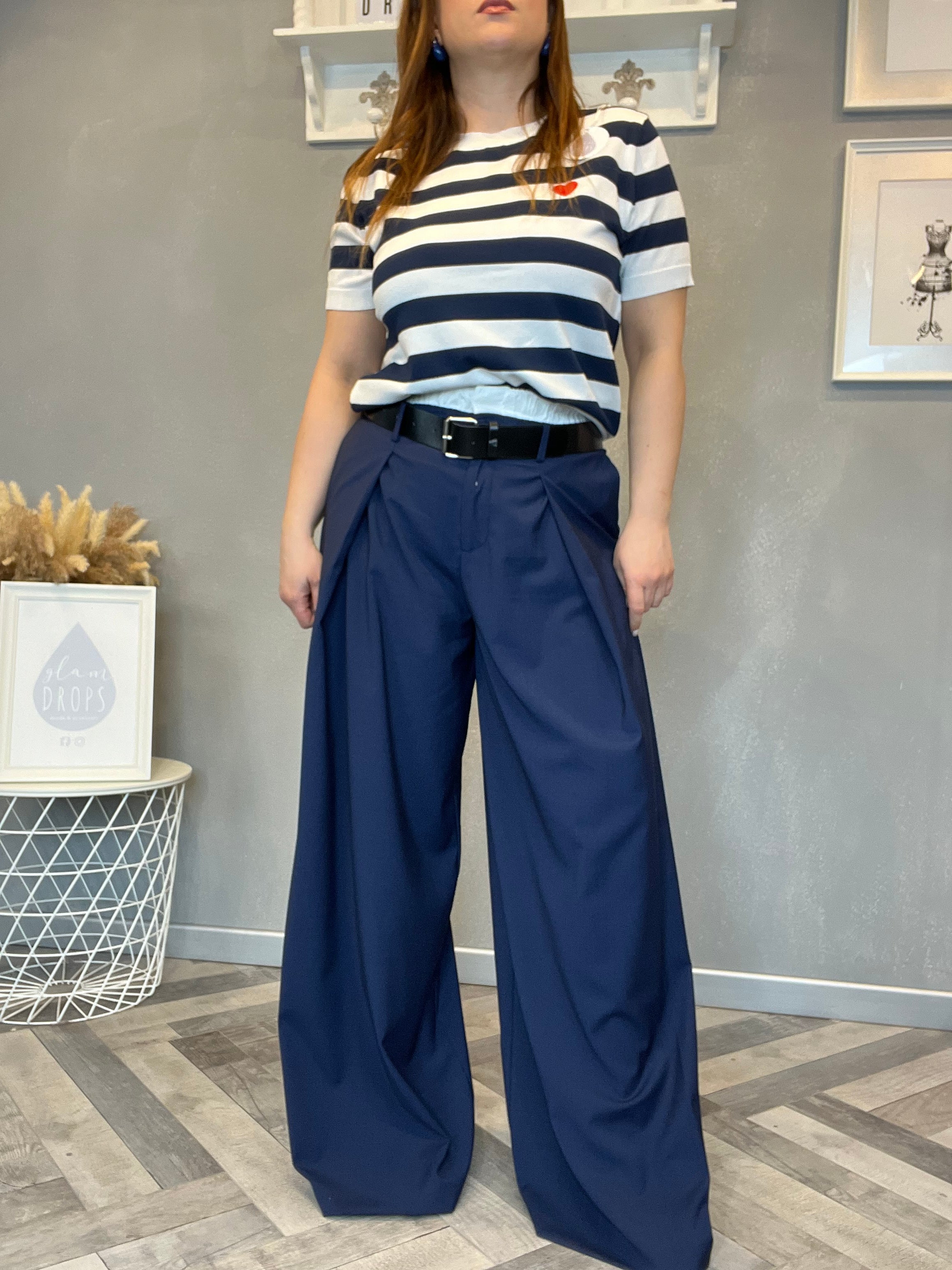 Lumina pantalone palazzo boxer
