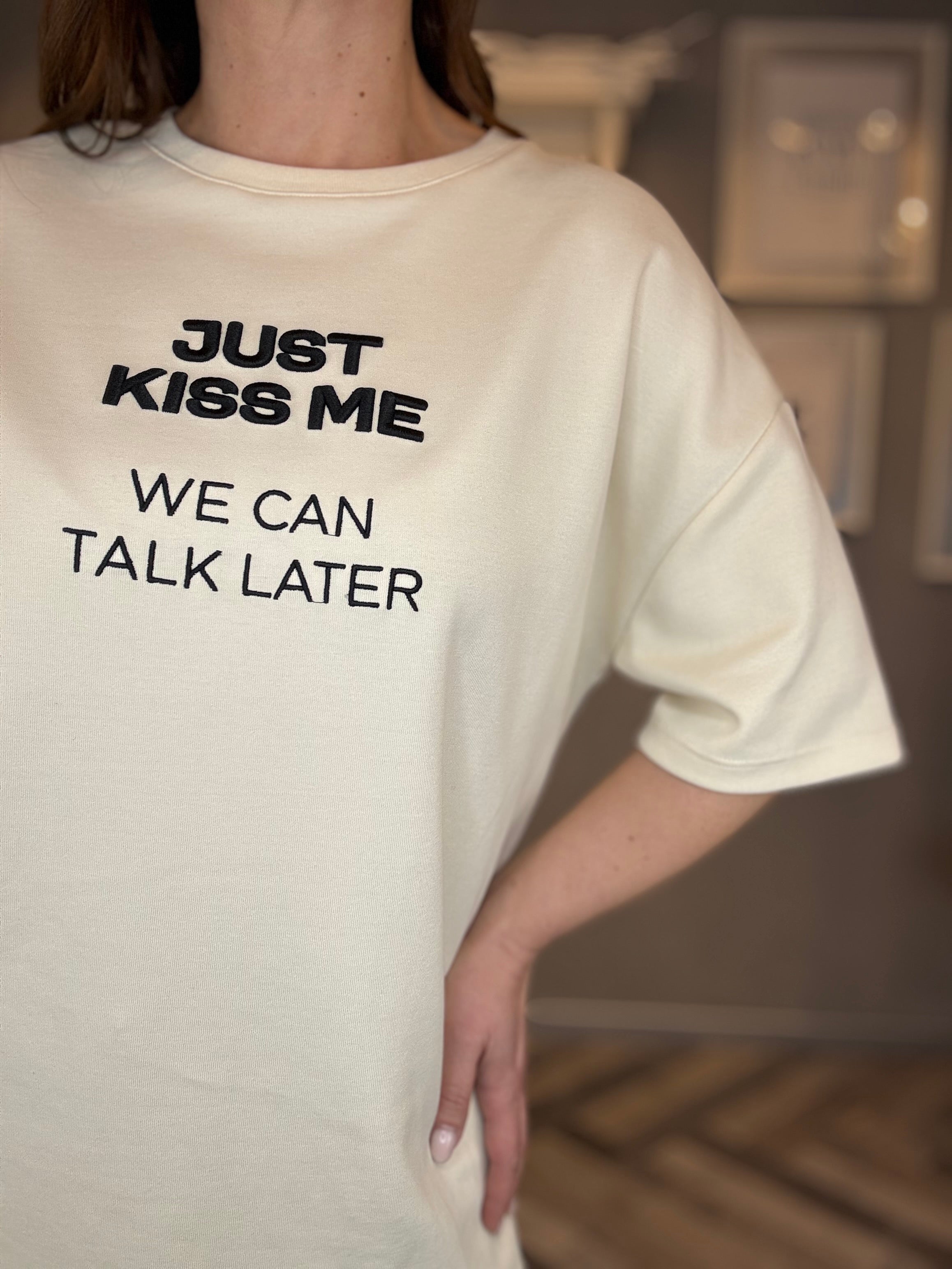 Lumina t-shirt Just kiss me burro