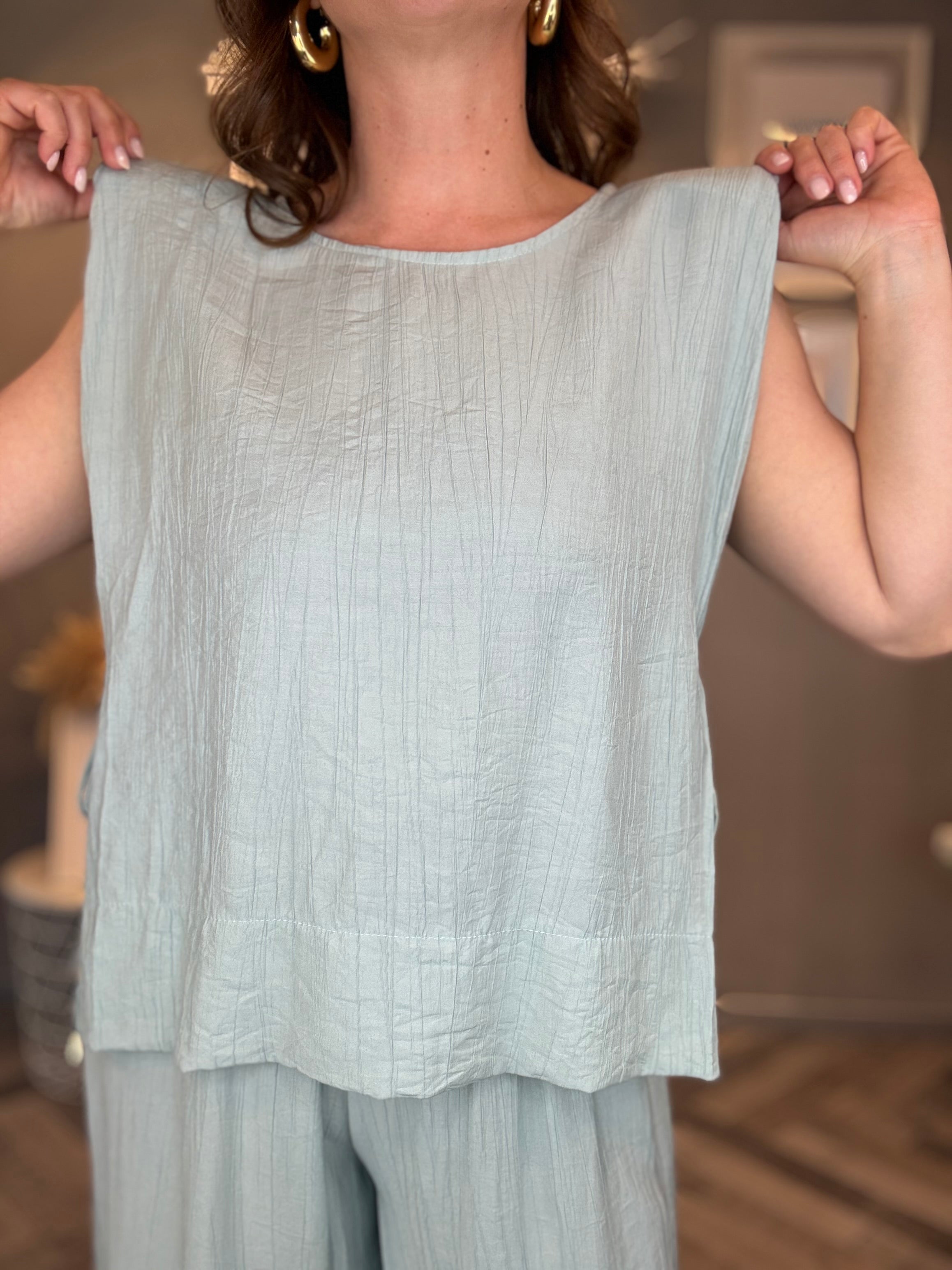 Coordinato Soft Essential Verde acqua