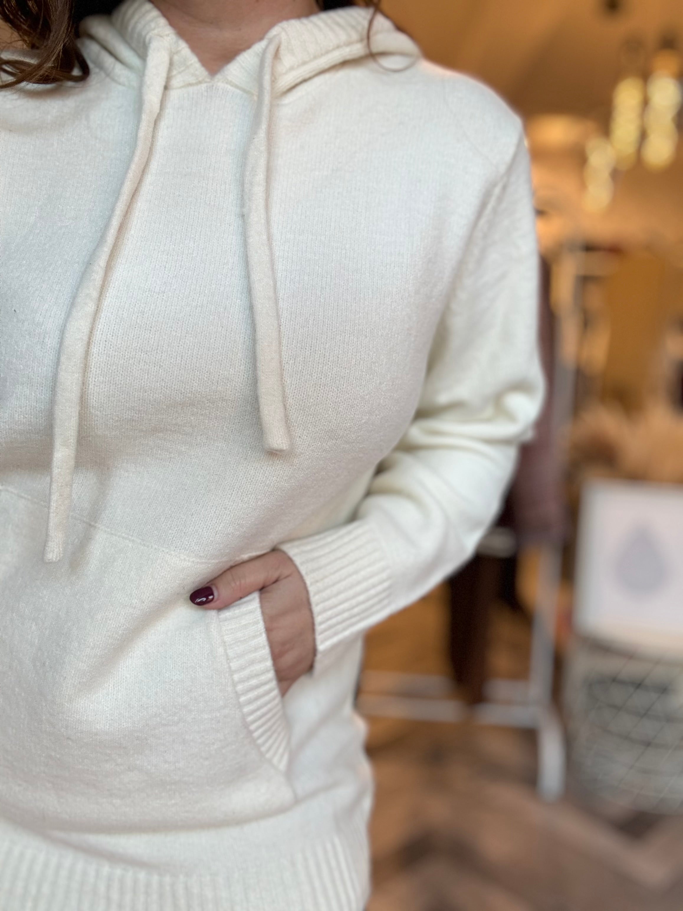 Lumina maglia felpa con cappuccio