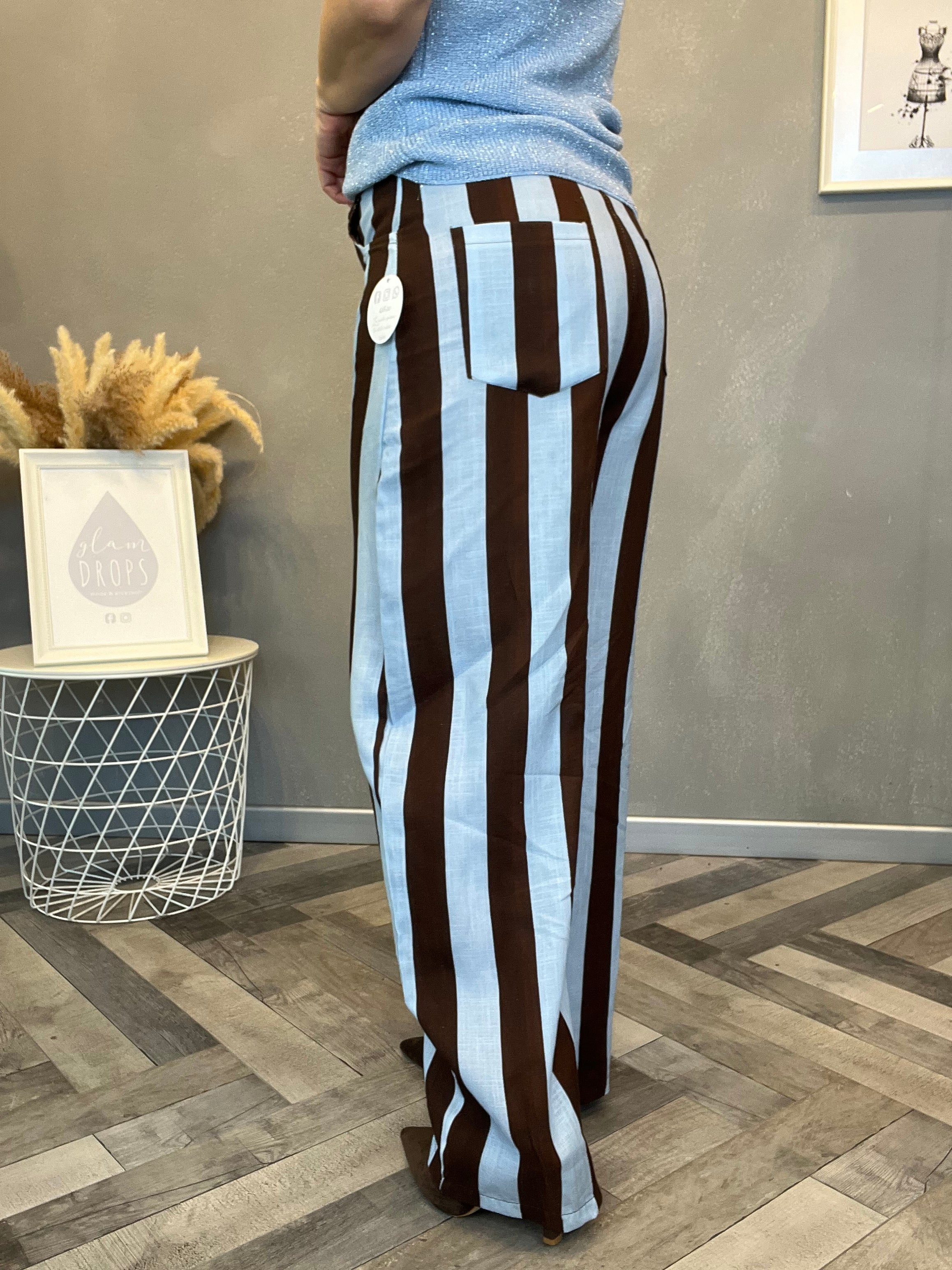 Pantalone Riviera moro e celeste