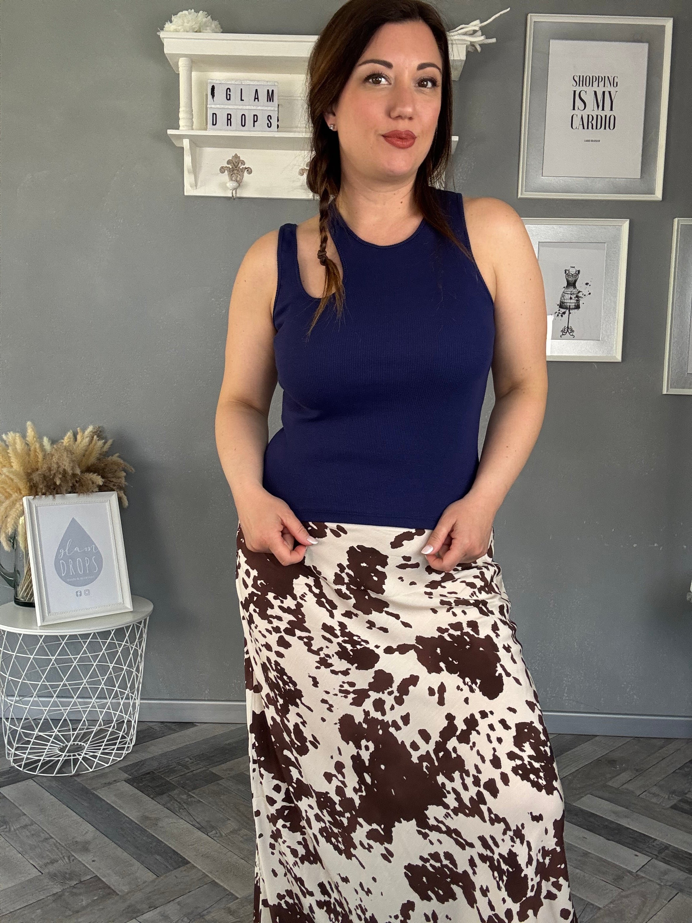 Lumina top con dettaglio cut-out