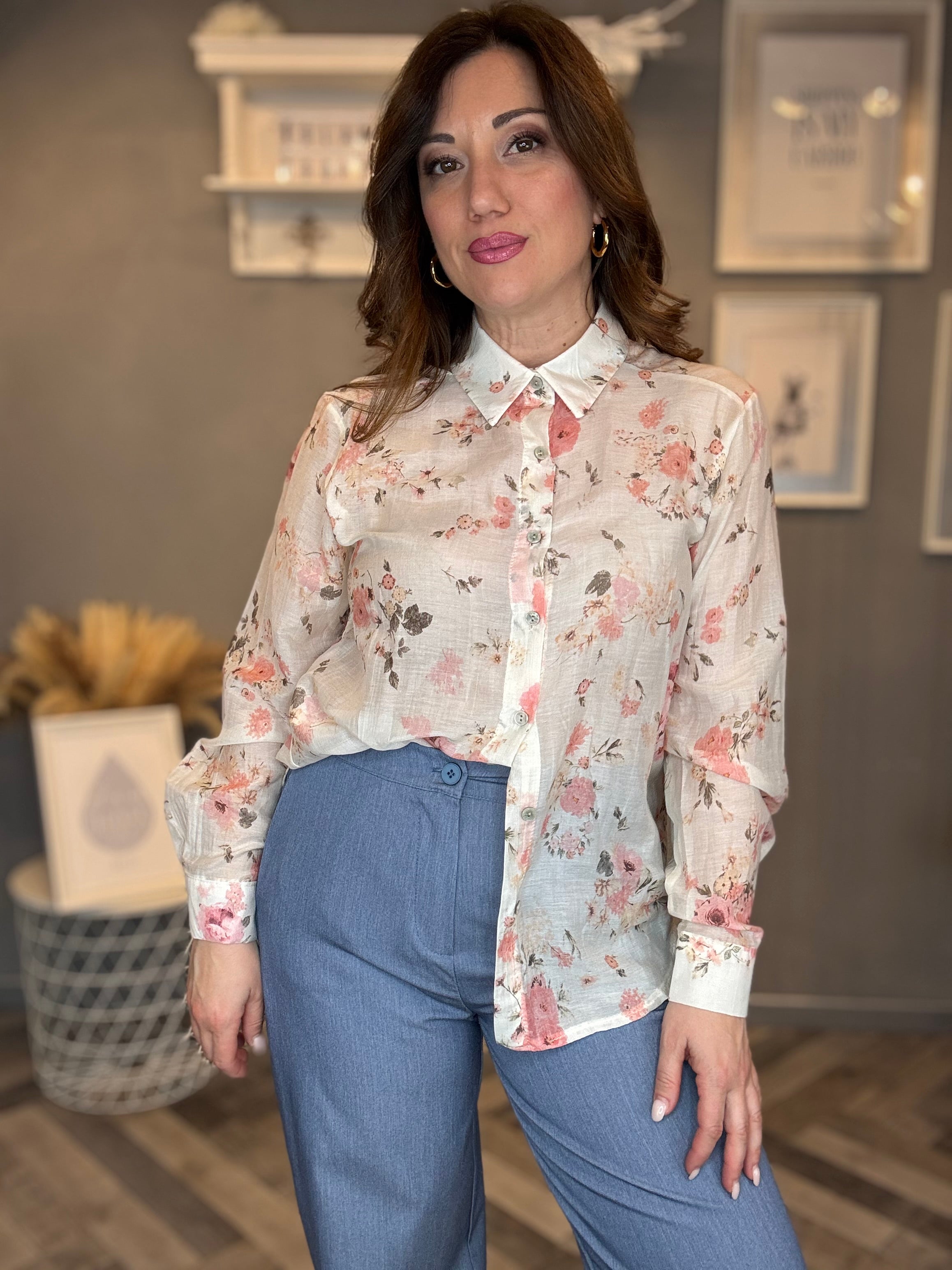 Camicia Bloom rosa