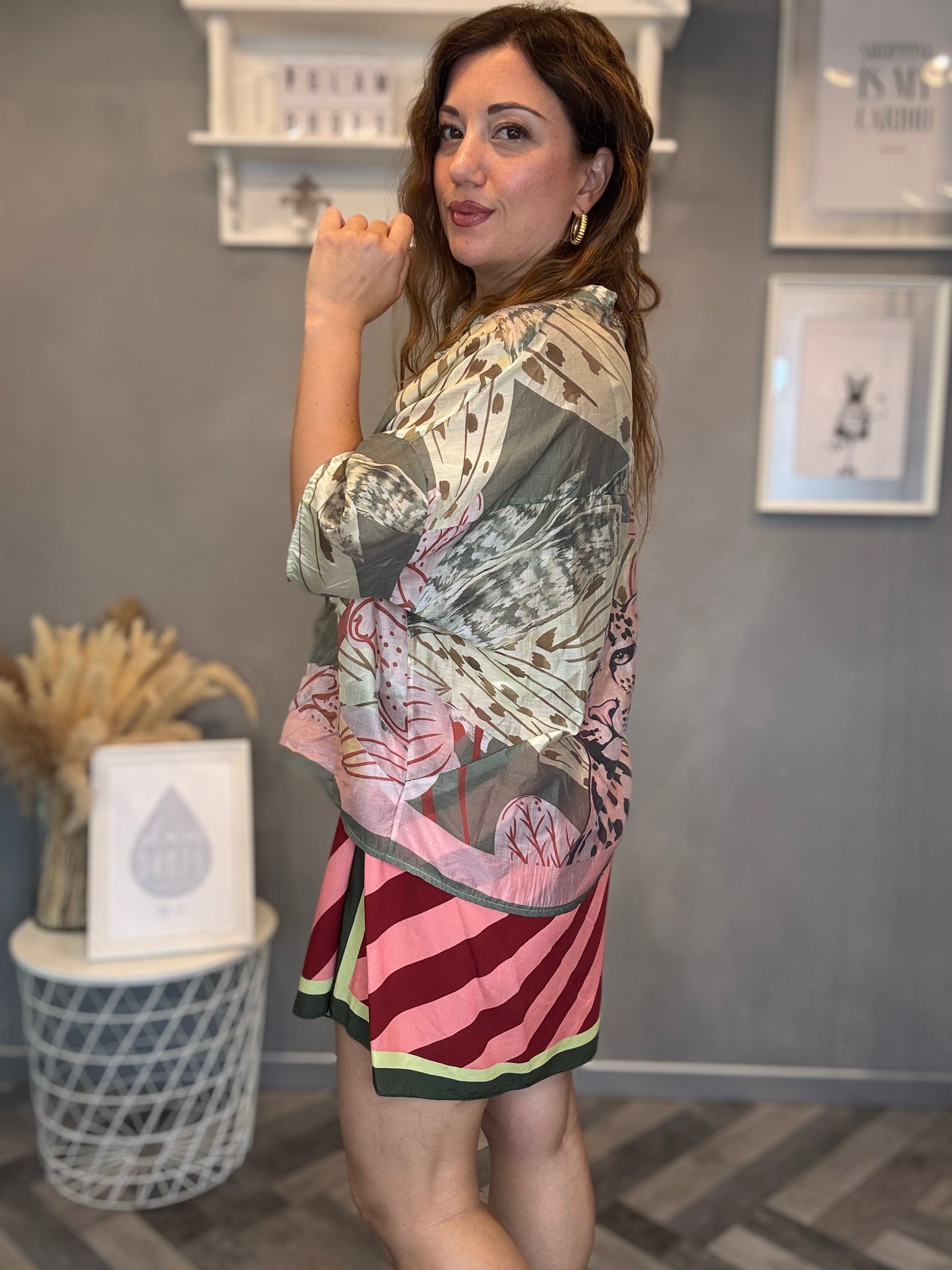Coordinato isla Bonita Green Leopard