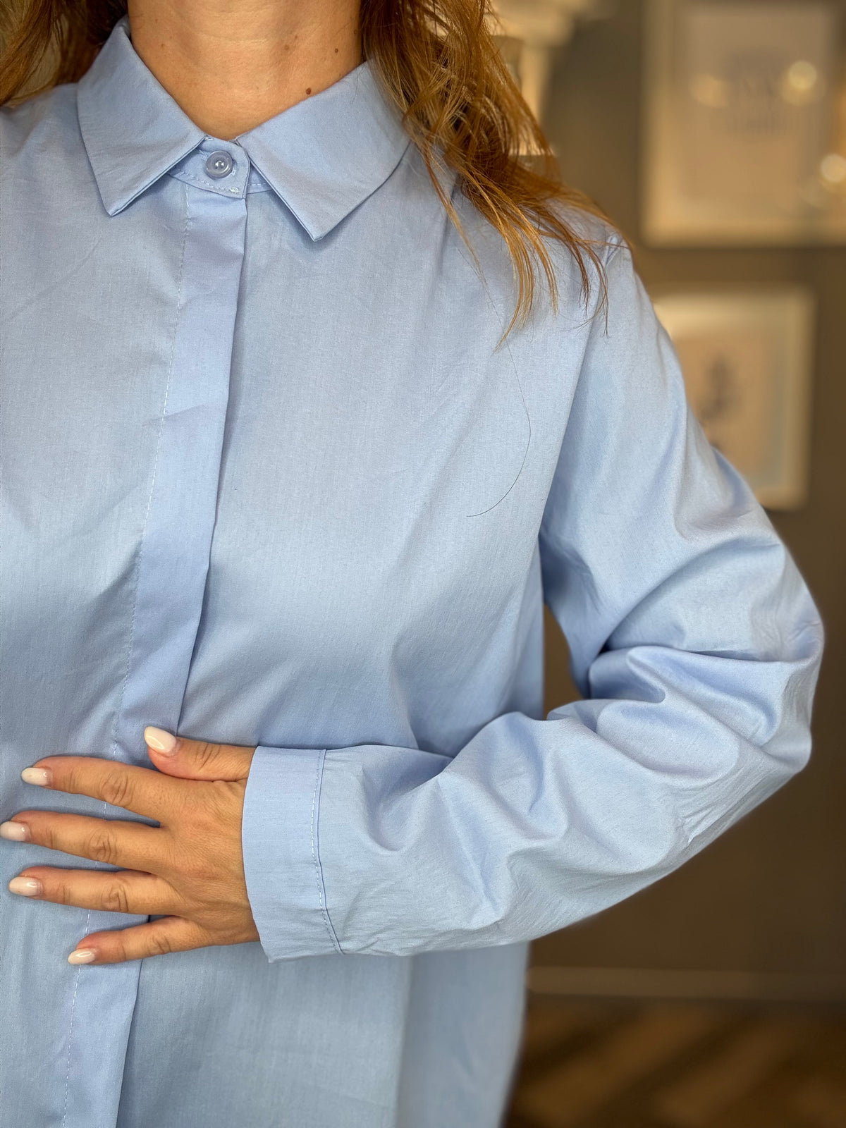 Camicia over Essential celeste