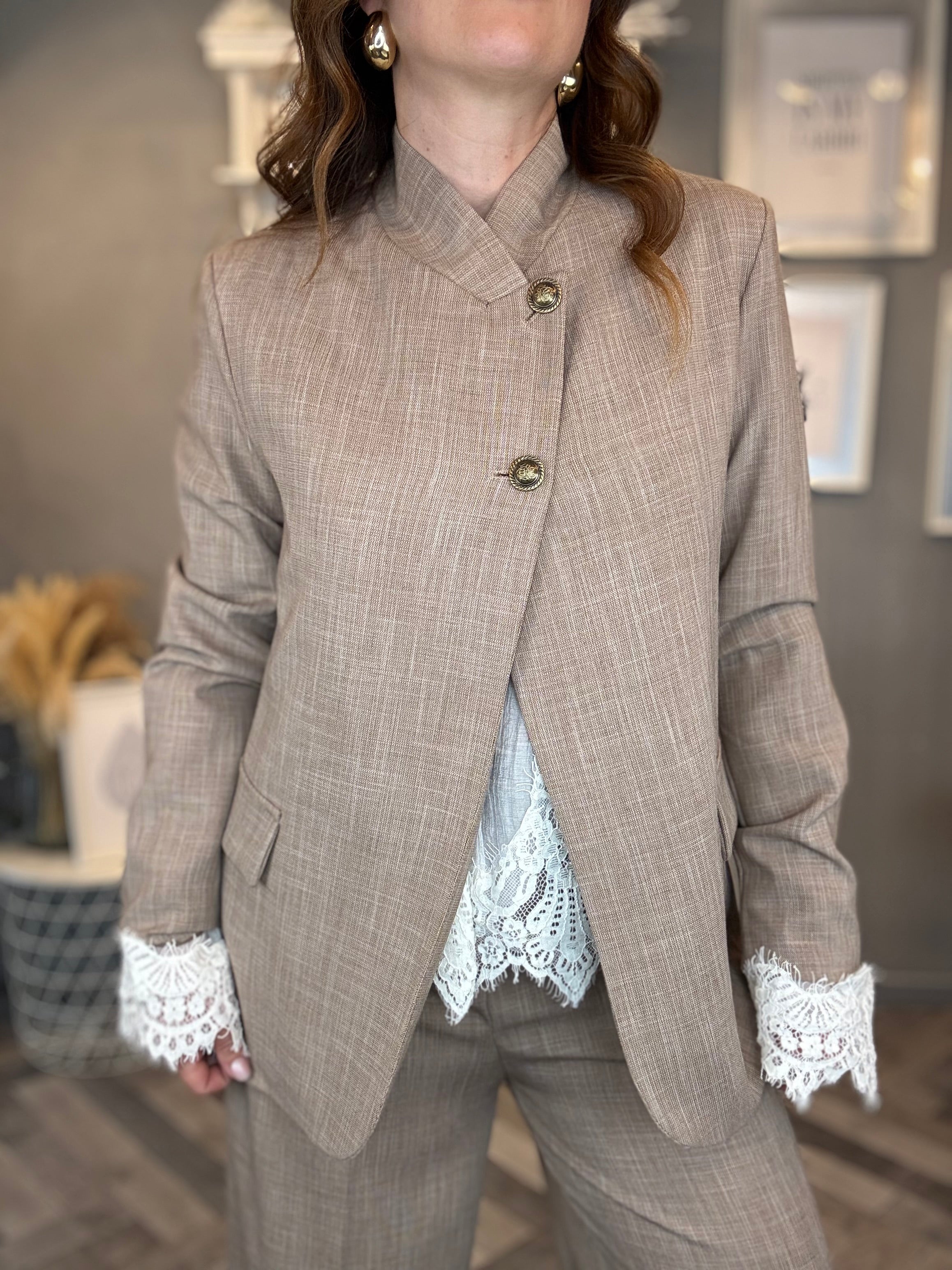 Tailleur Elegance soft tortora