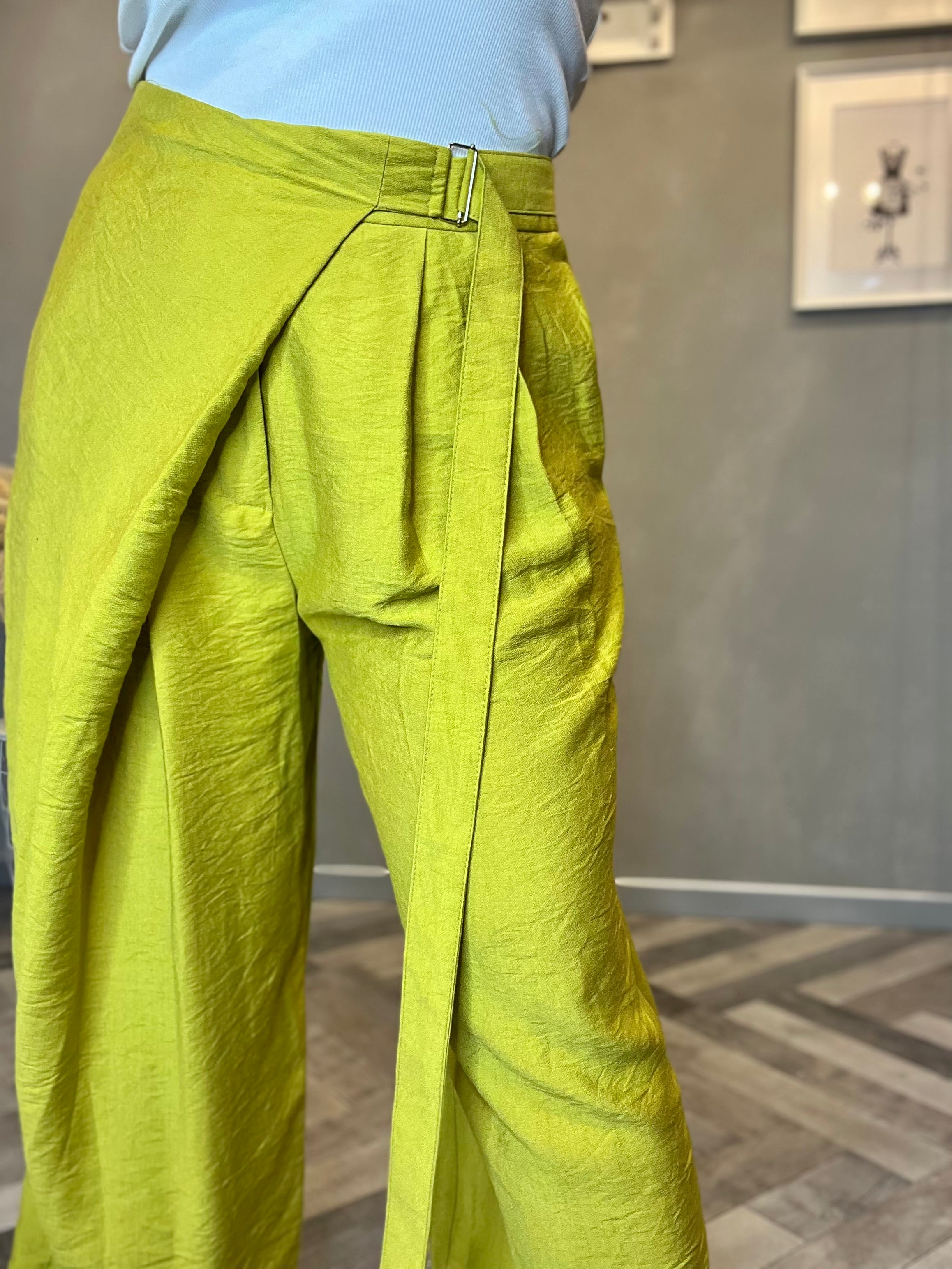 Lumina pantalone pareo verde acido