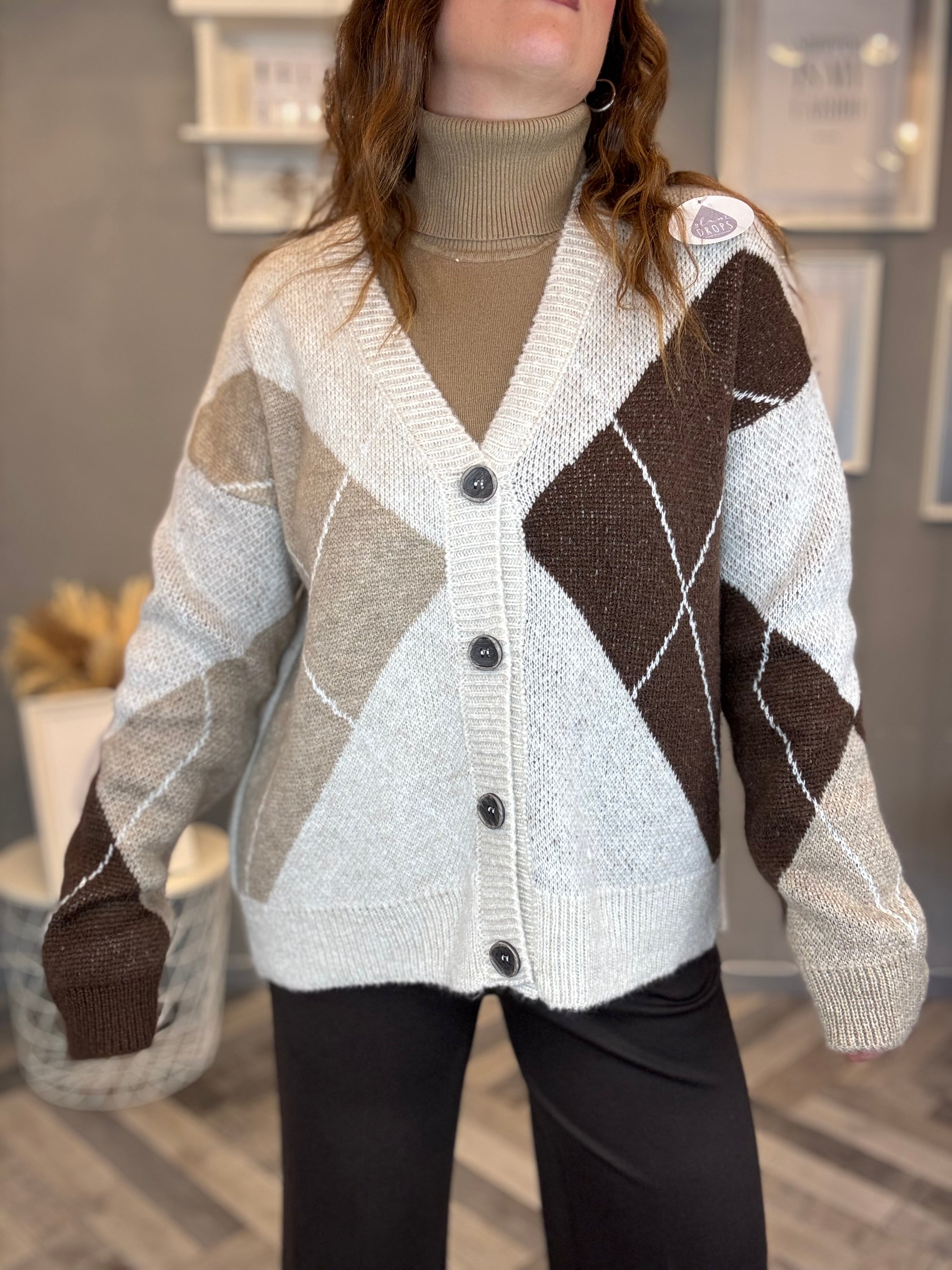 Cardigan rombi