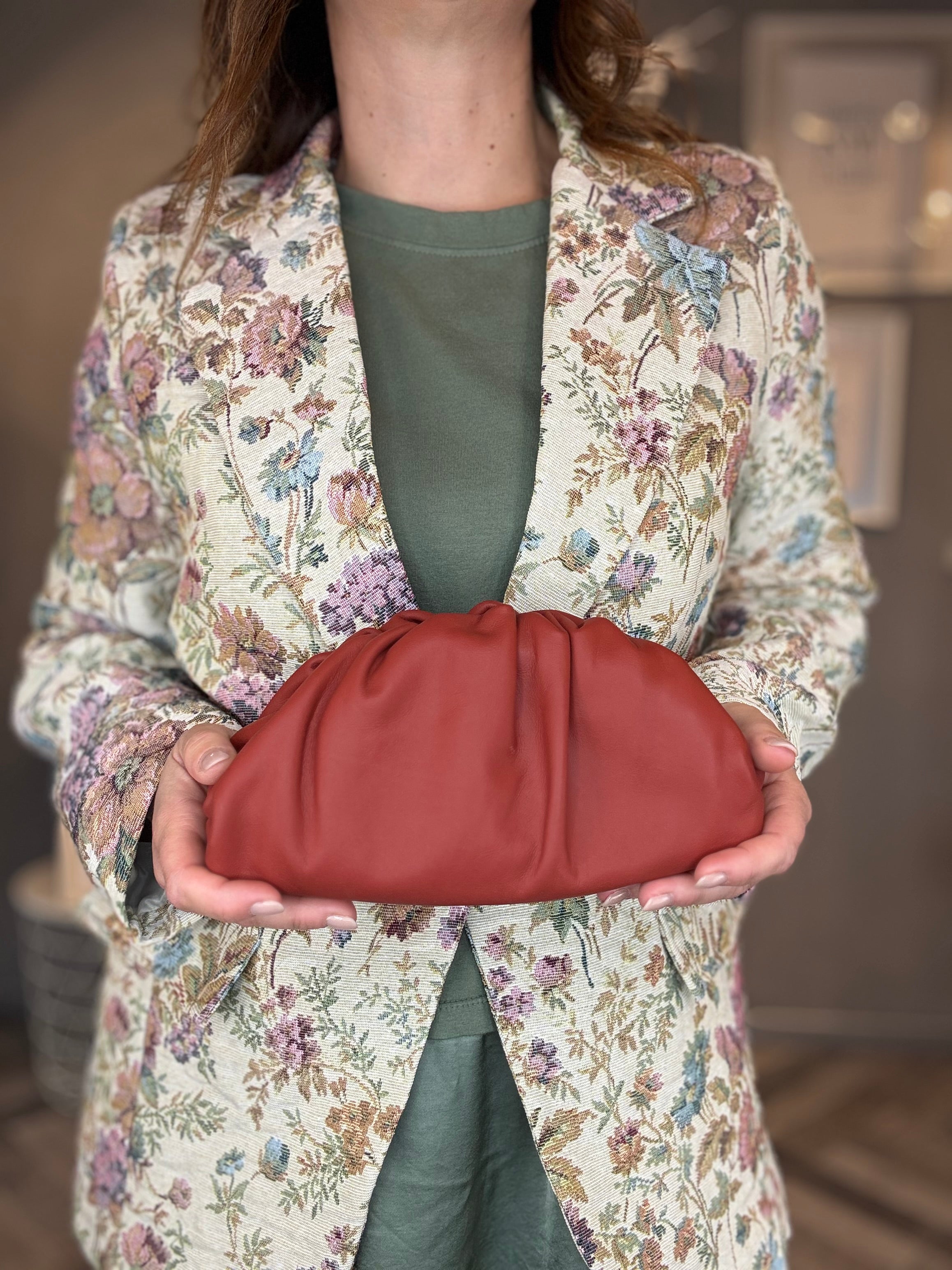 Borsa mini pouch in pelle