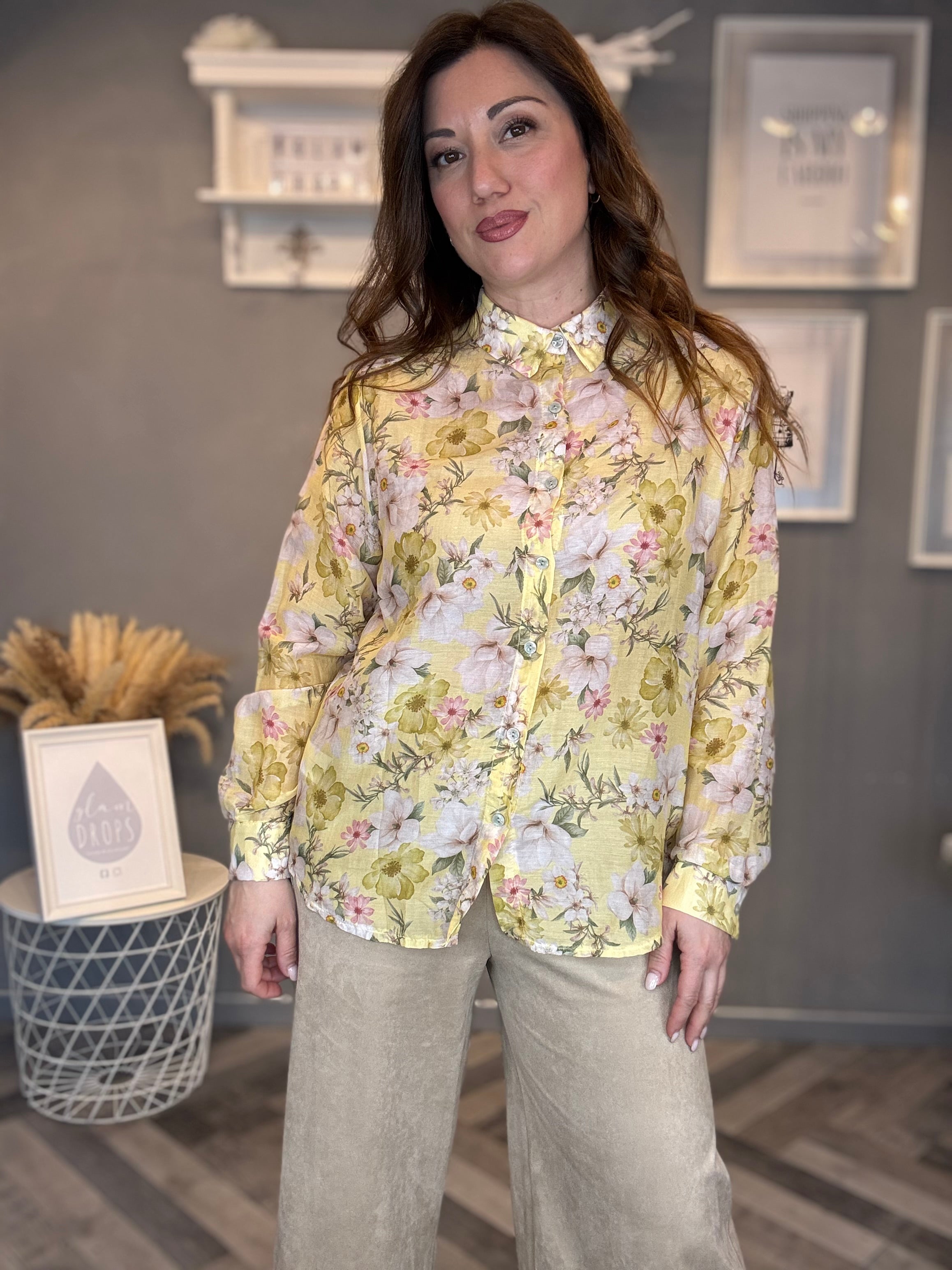 Camicia Bloom gialla