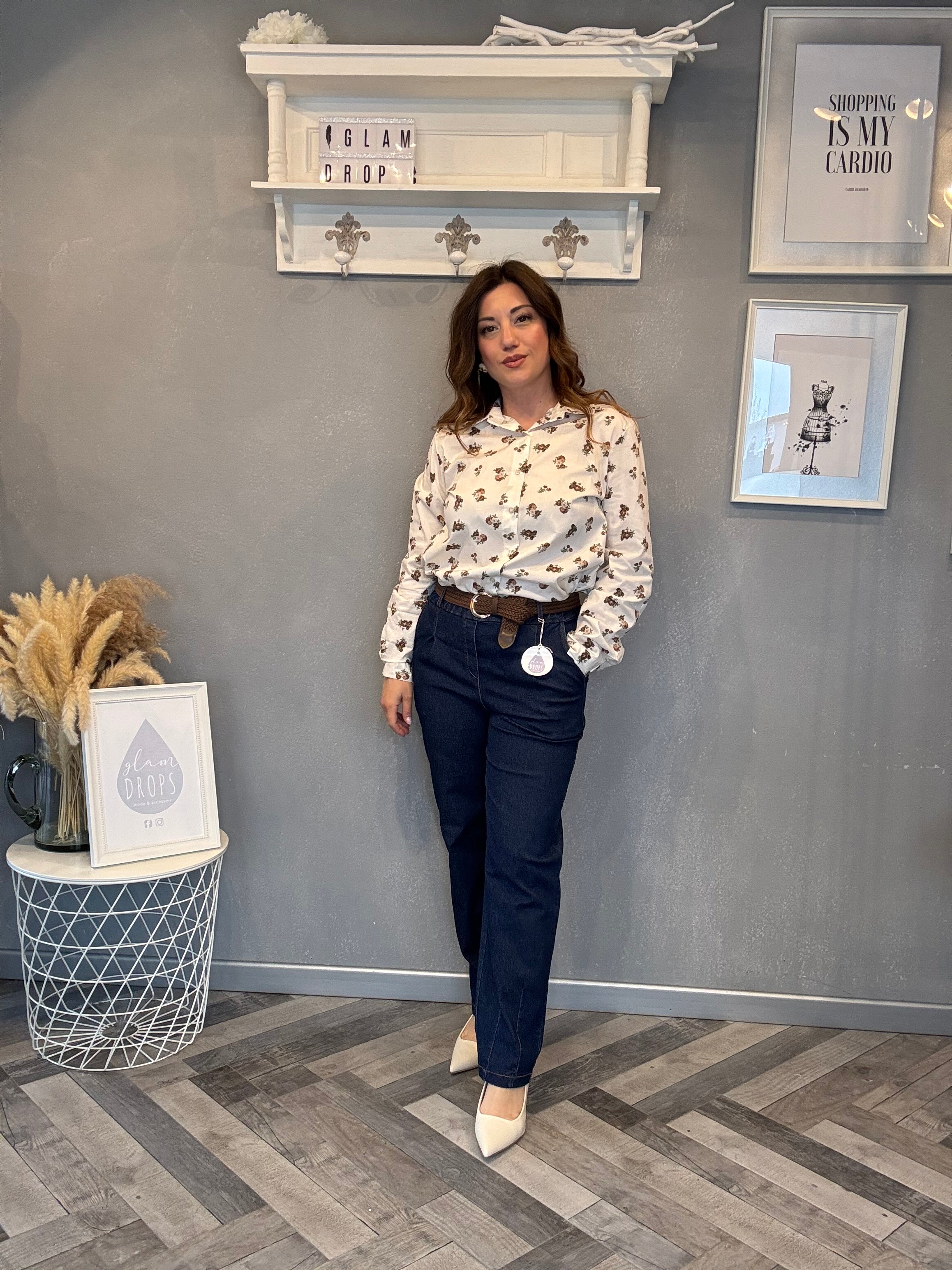 Camicia fiori vintage