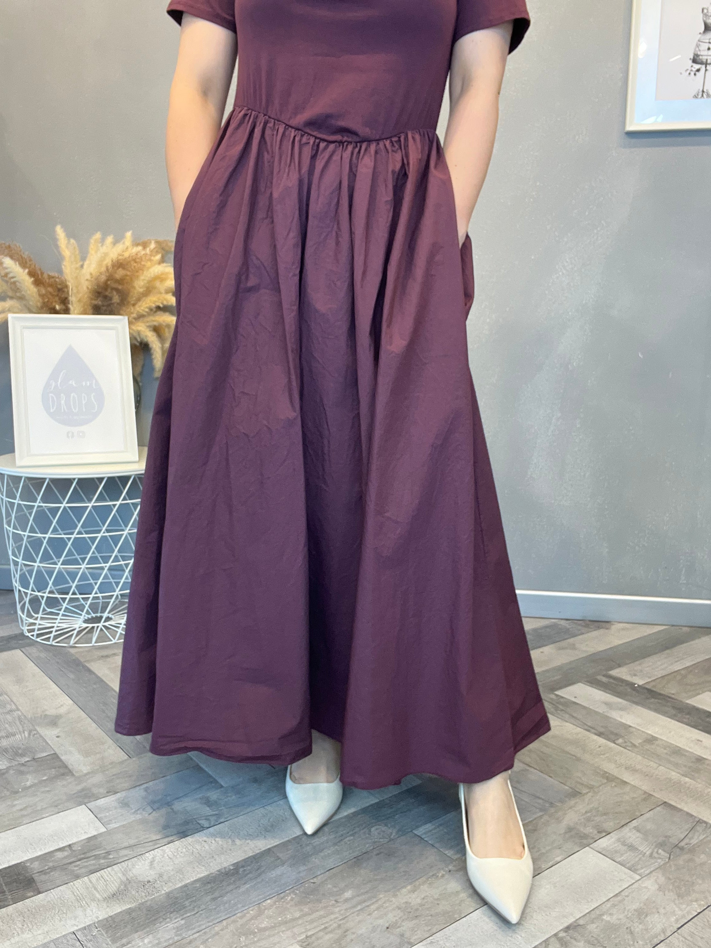 Abito midi Wine