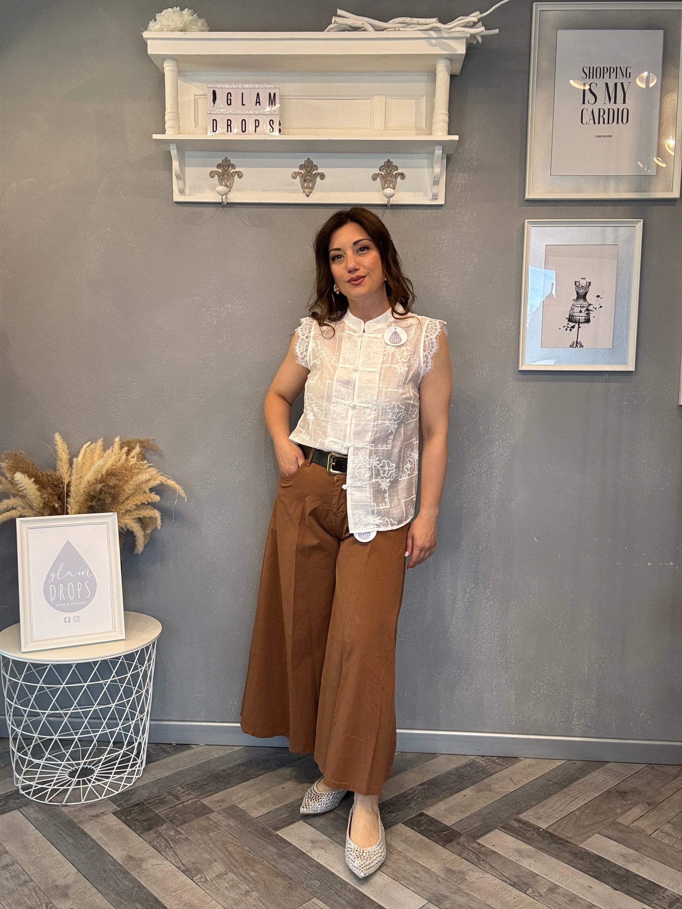 Blusa Oriental chic con alamari