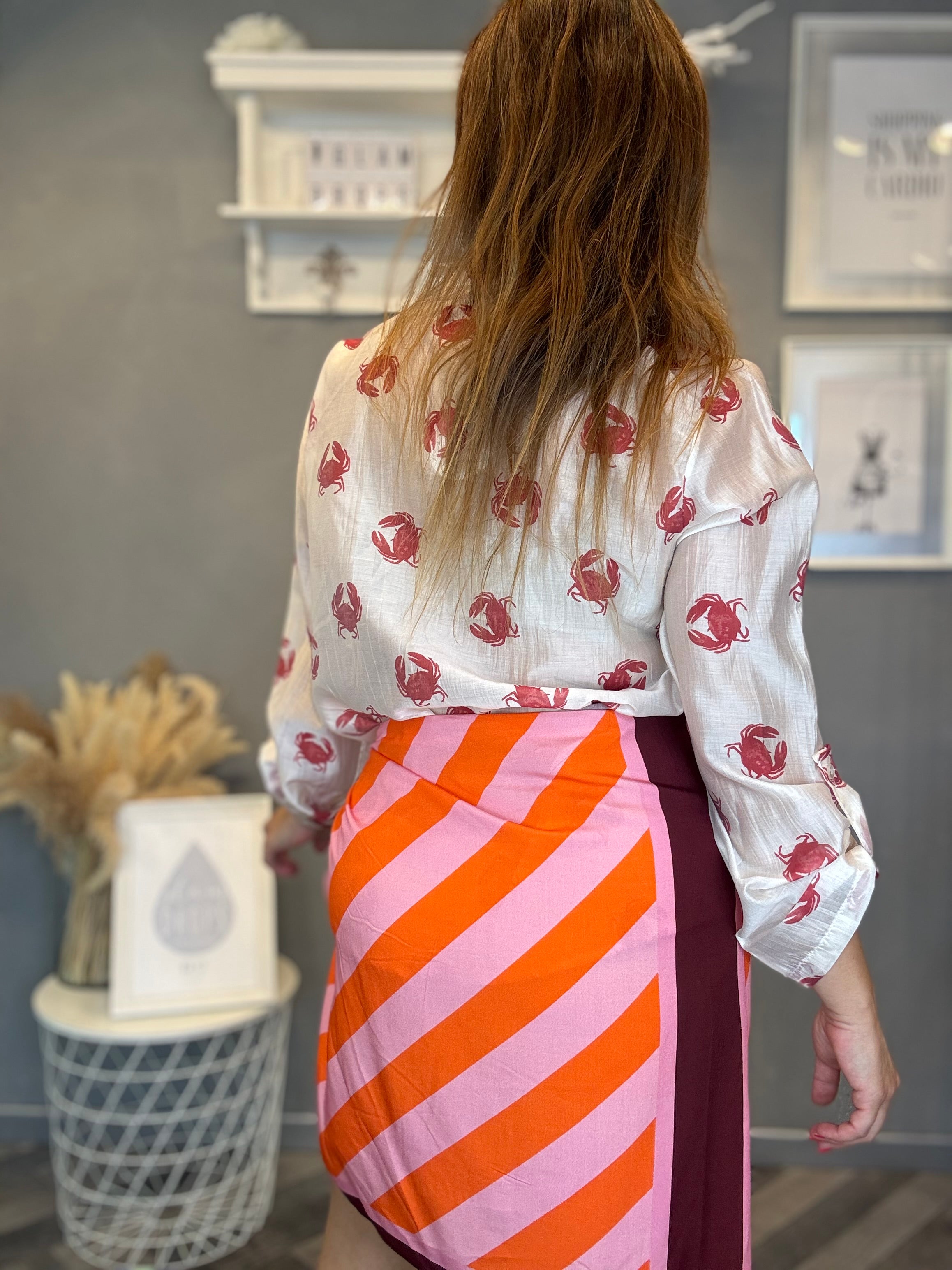 Camicia Isla Bonita roll-up granchio