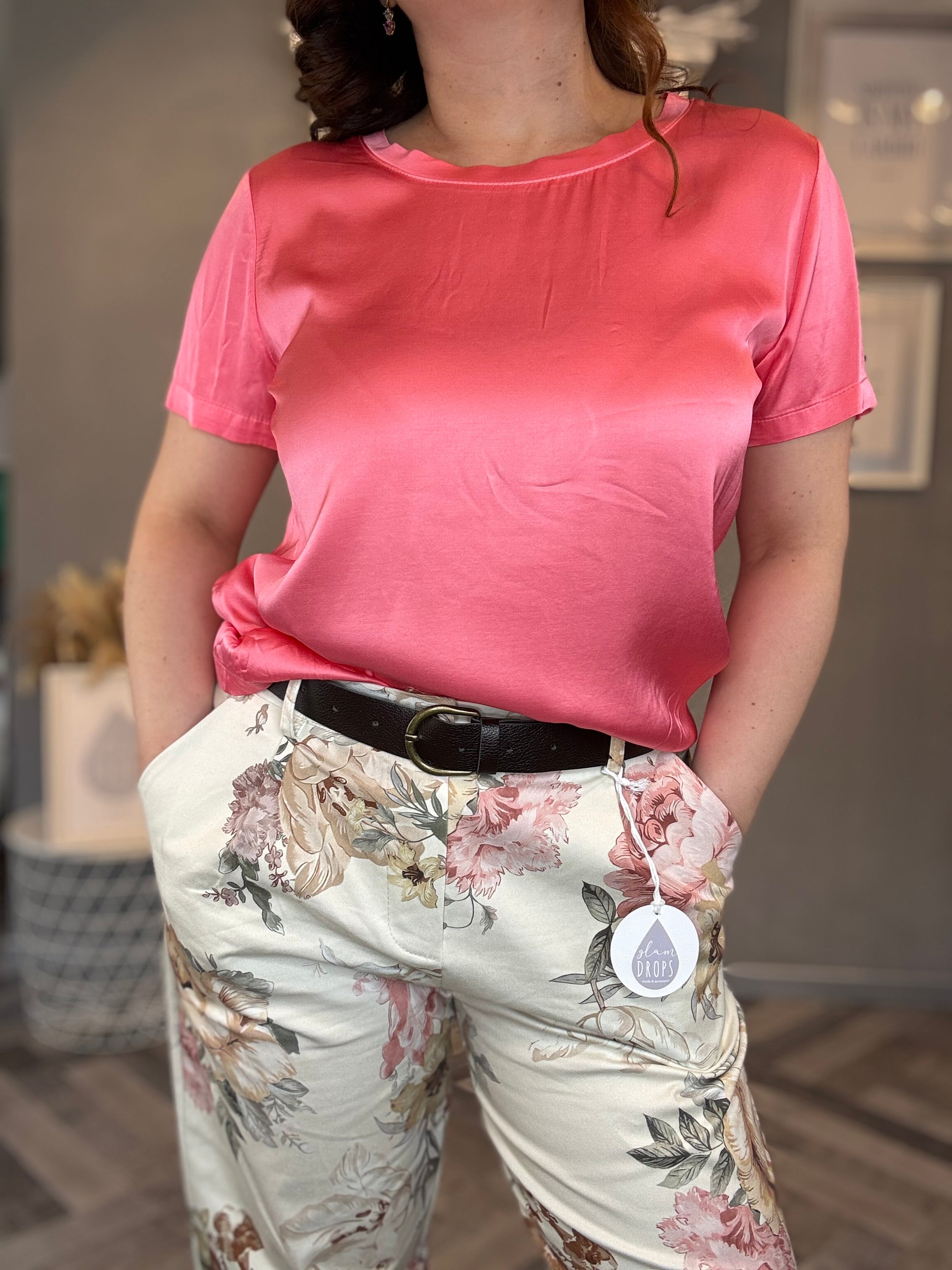 Blusa Vicky in raso di viscosa