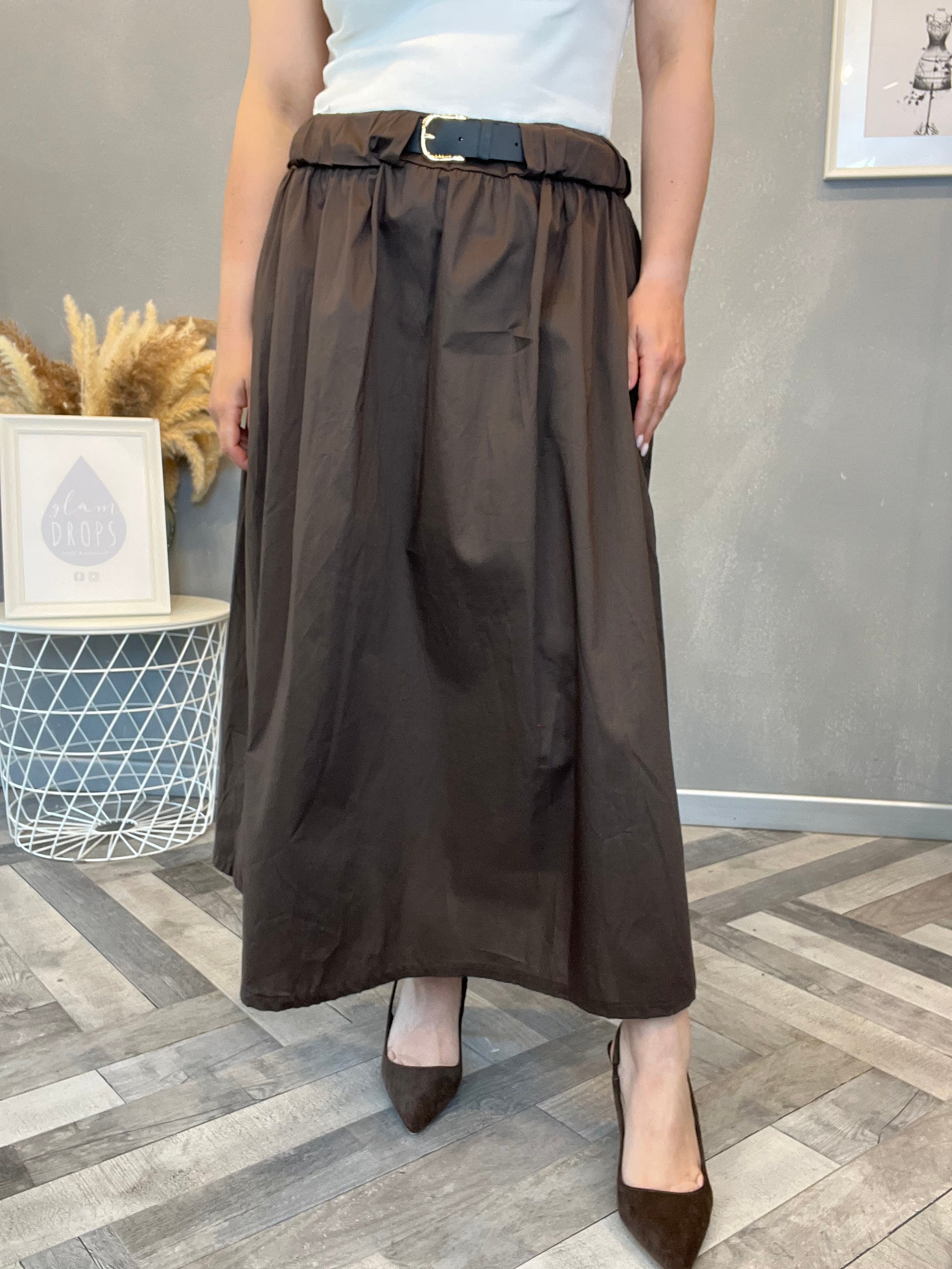 Abito midi Choco belt