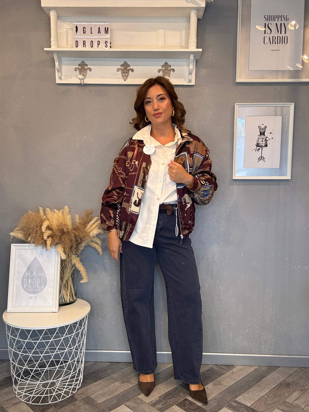 Bomber Equestrian bordeaux