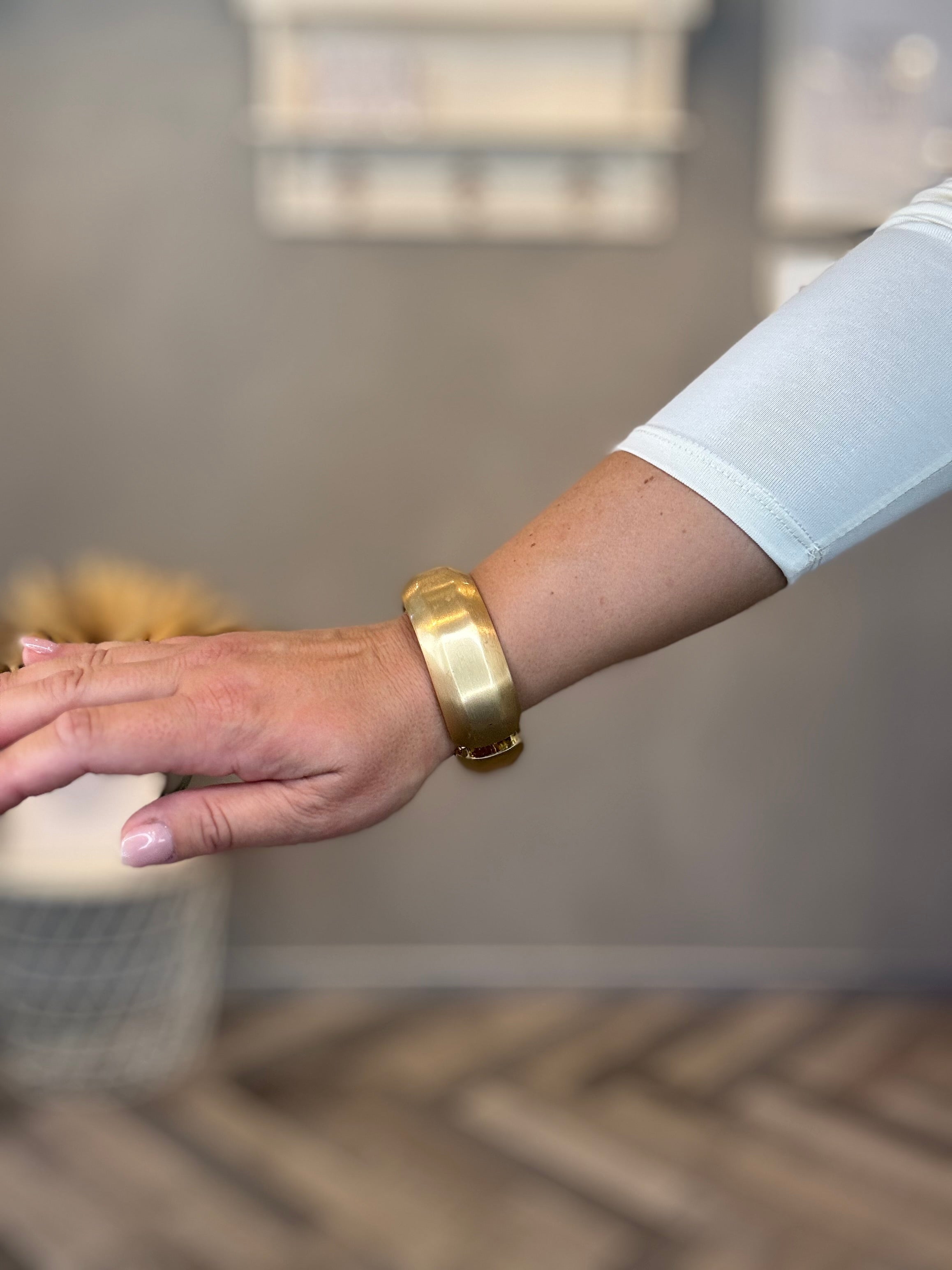 Bracciale oro satinato