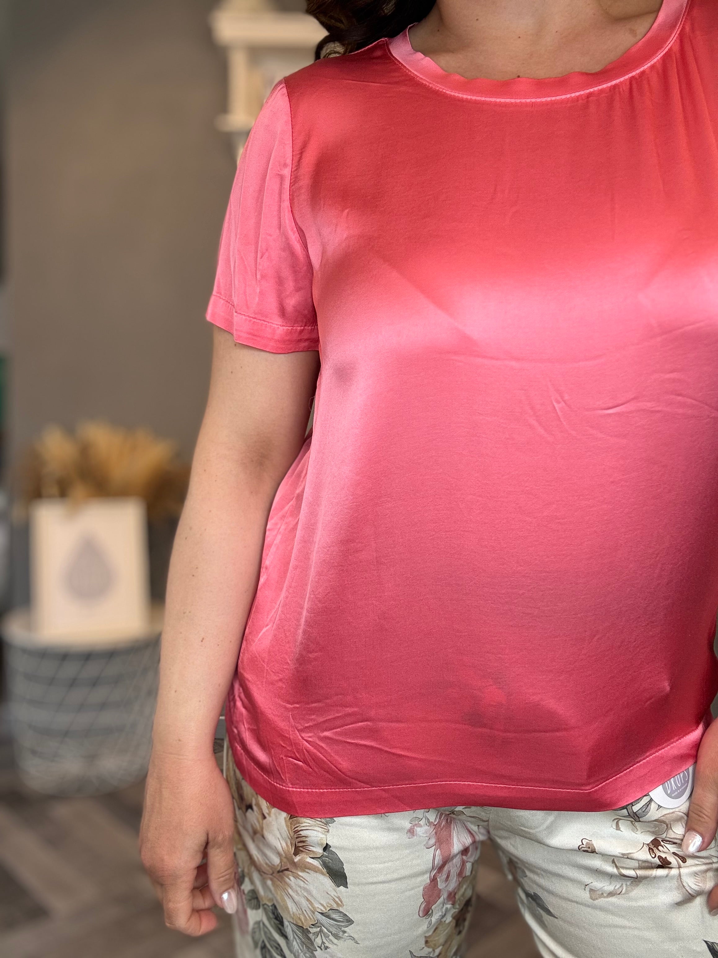 Blusa Vicky in raso di viscosa