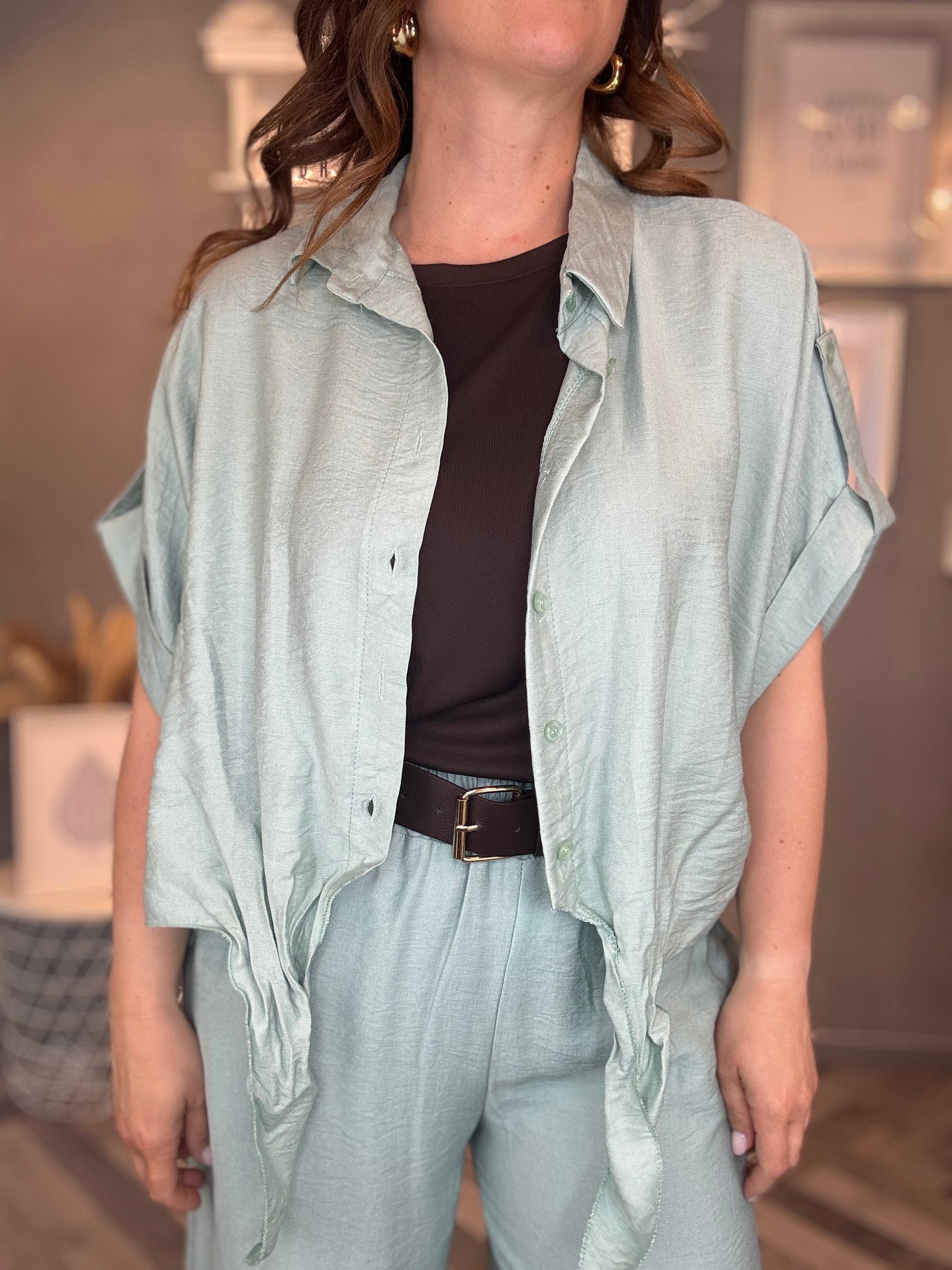 Camicia Nuance Verde acqua