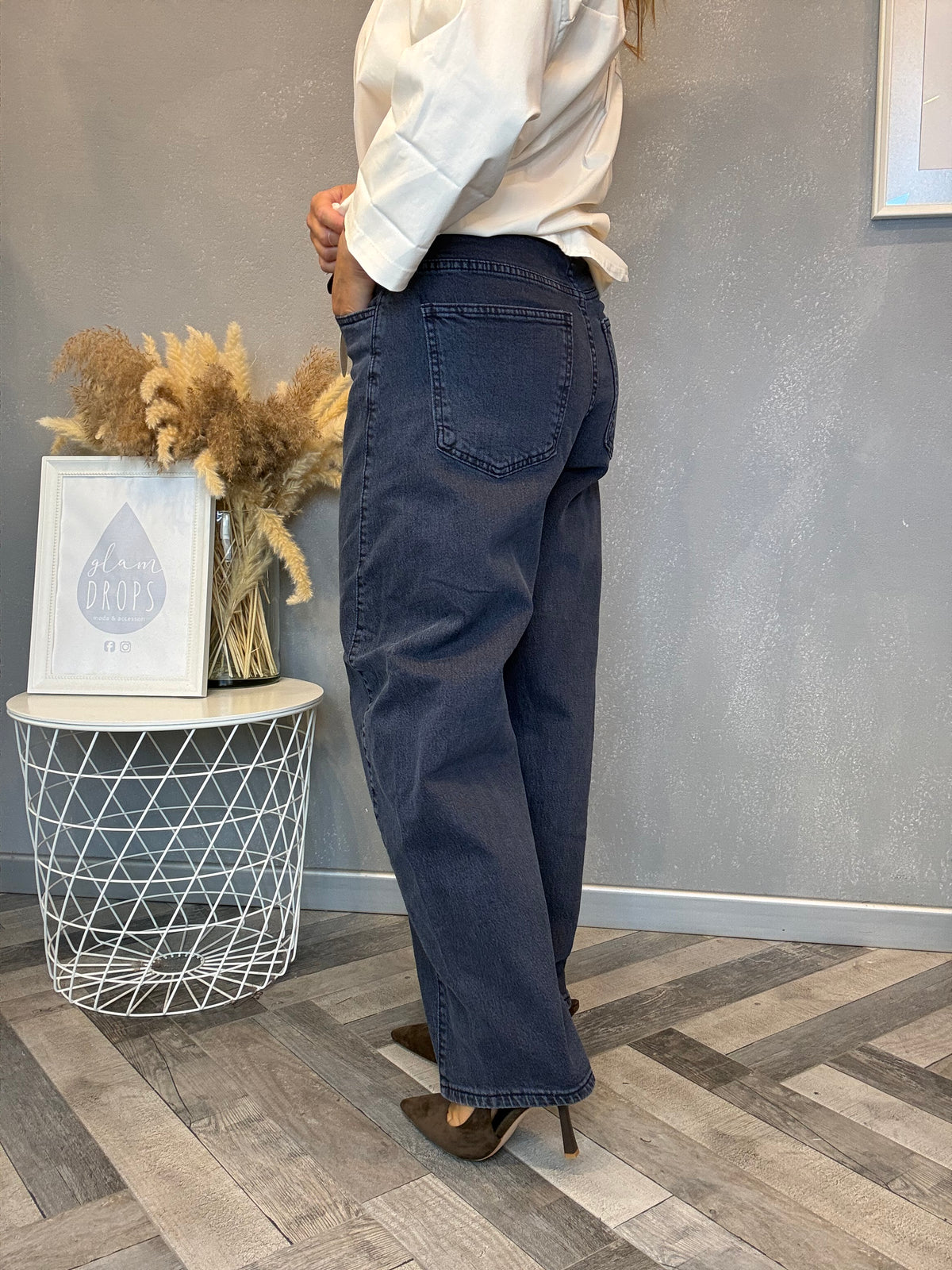 Jeans Urban barrel blu