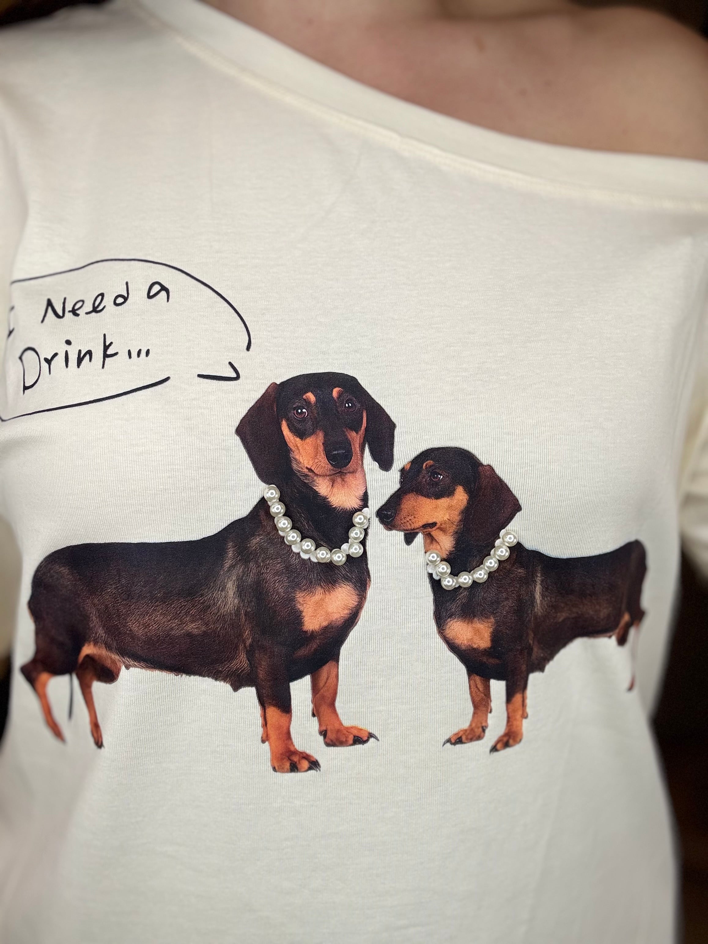 T-shirt bassotti burro