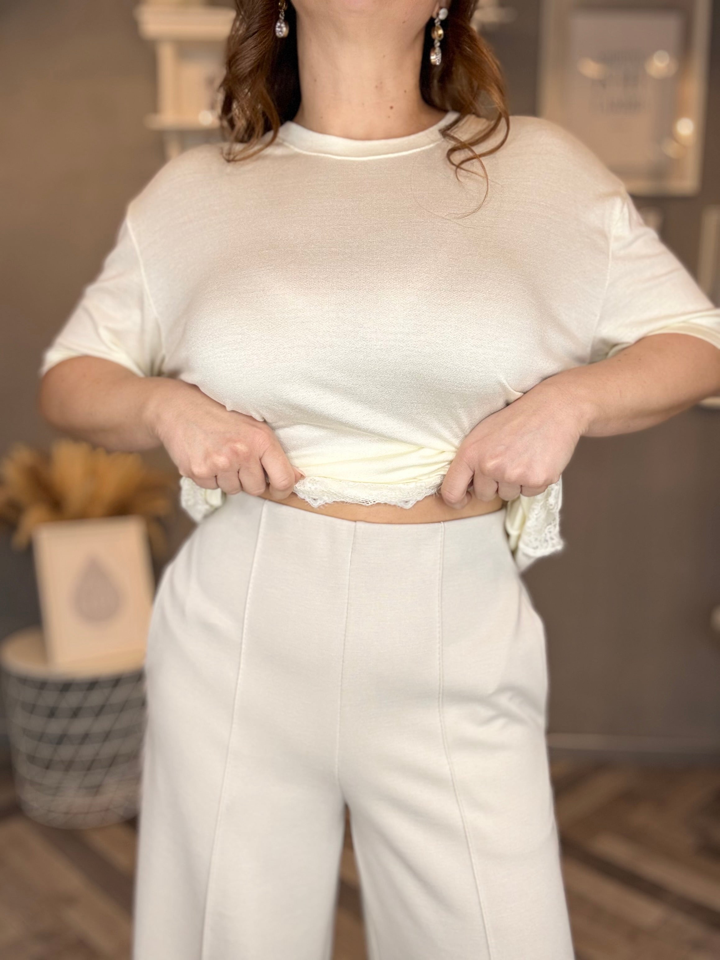 Pantalone palazzo punto Milano sabbia