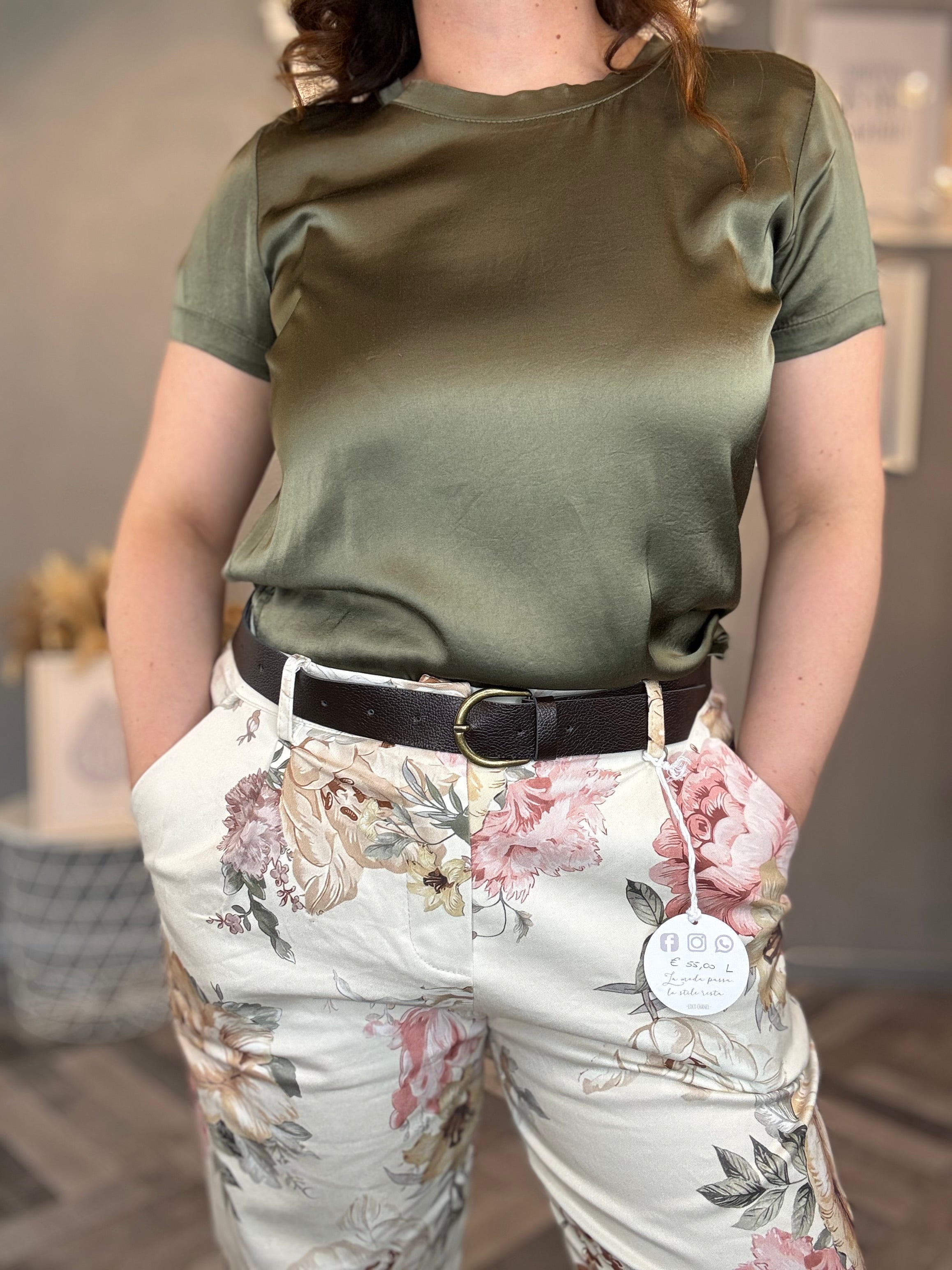 Blusa Vicky in raso di viscosa