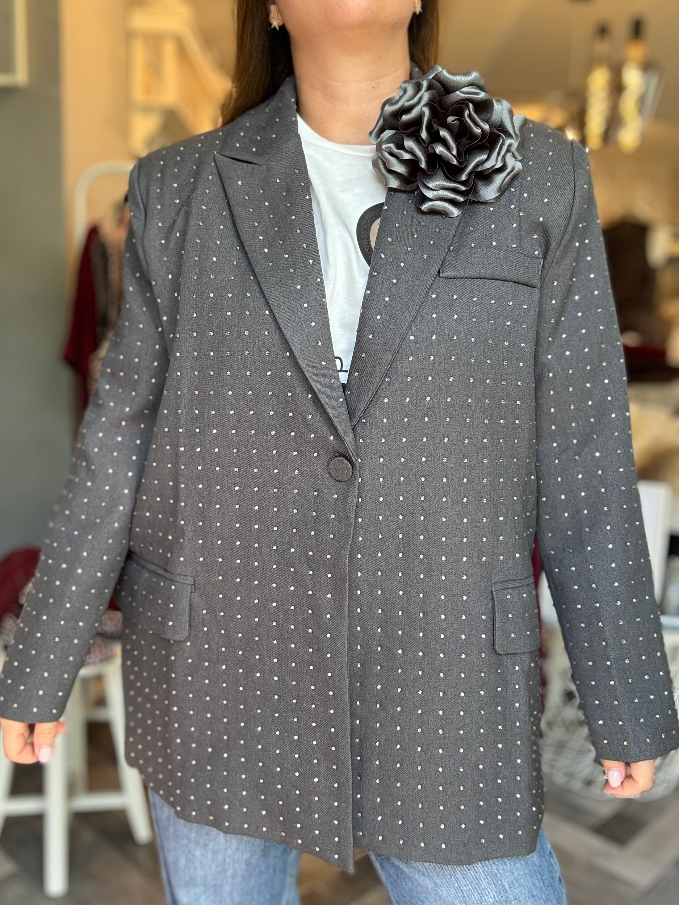Blazer grey Diamonds