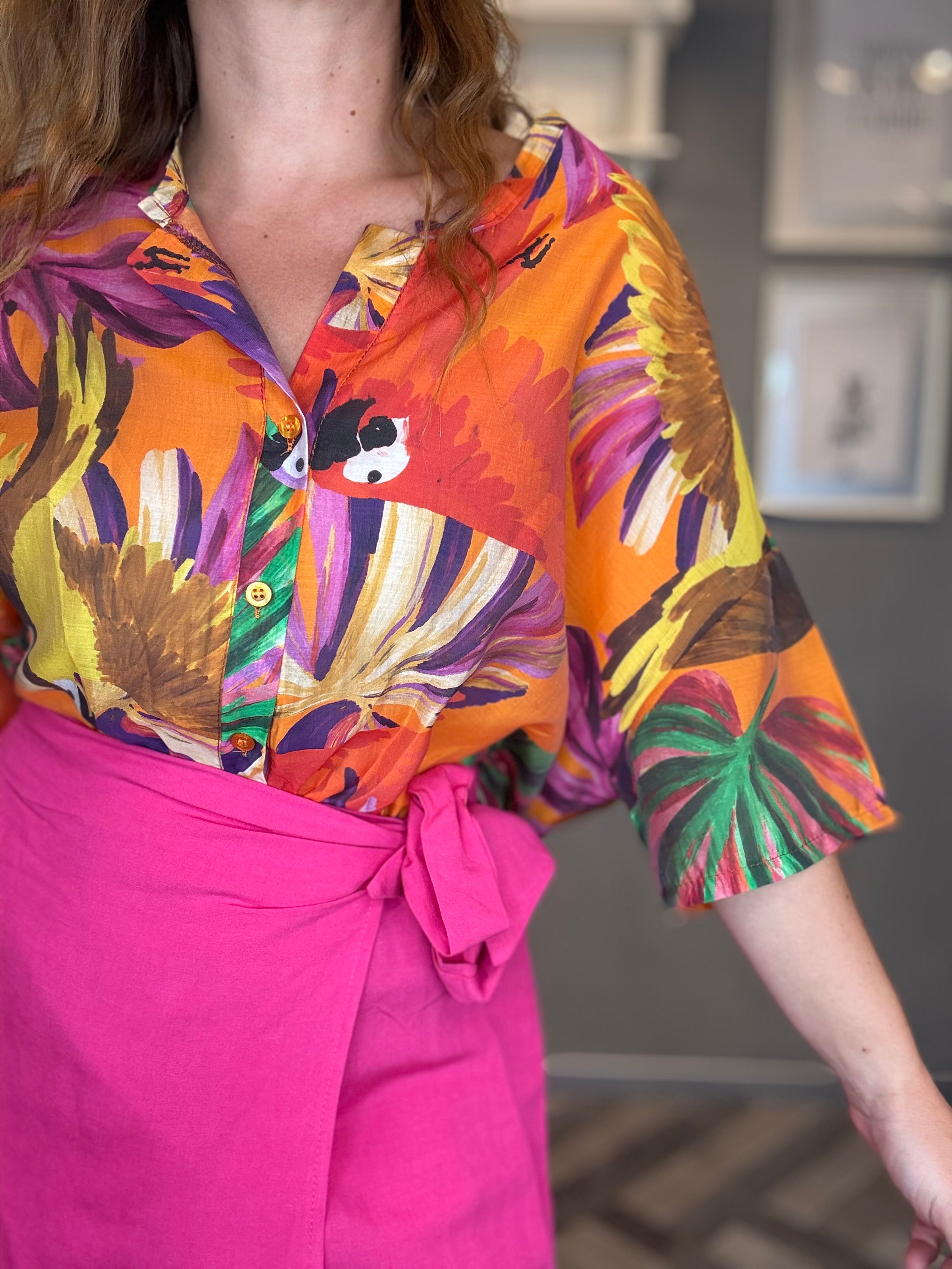 Camicia Isla Bonita Pappagalli
