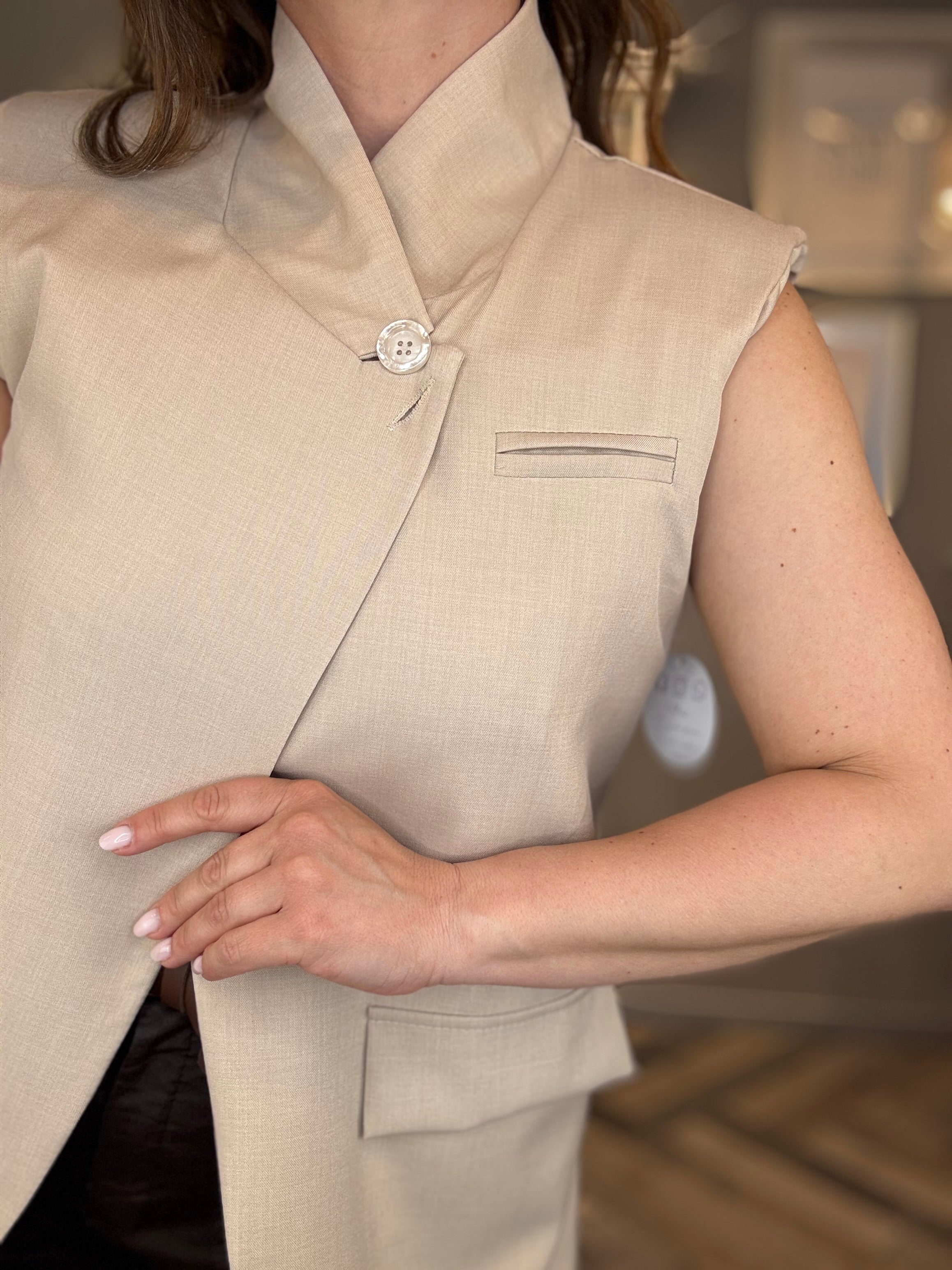 Gilet Elegance beige