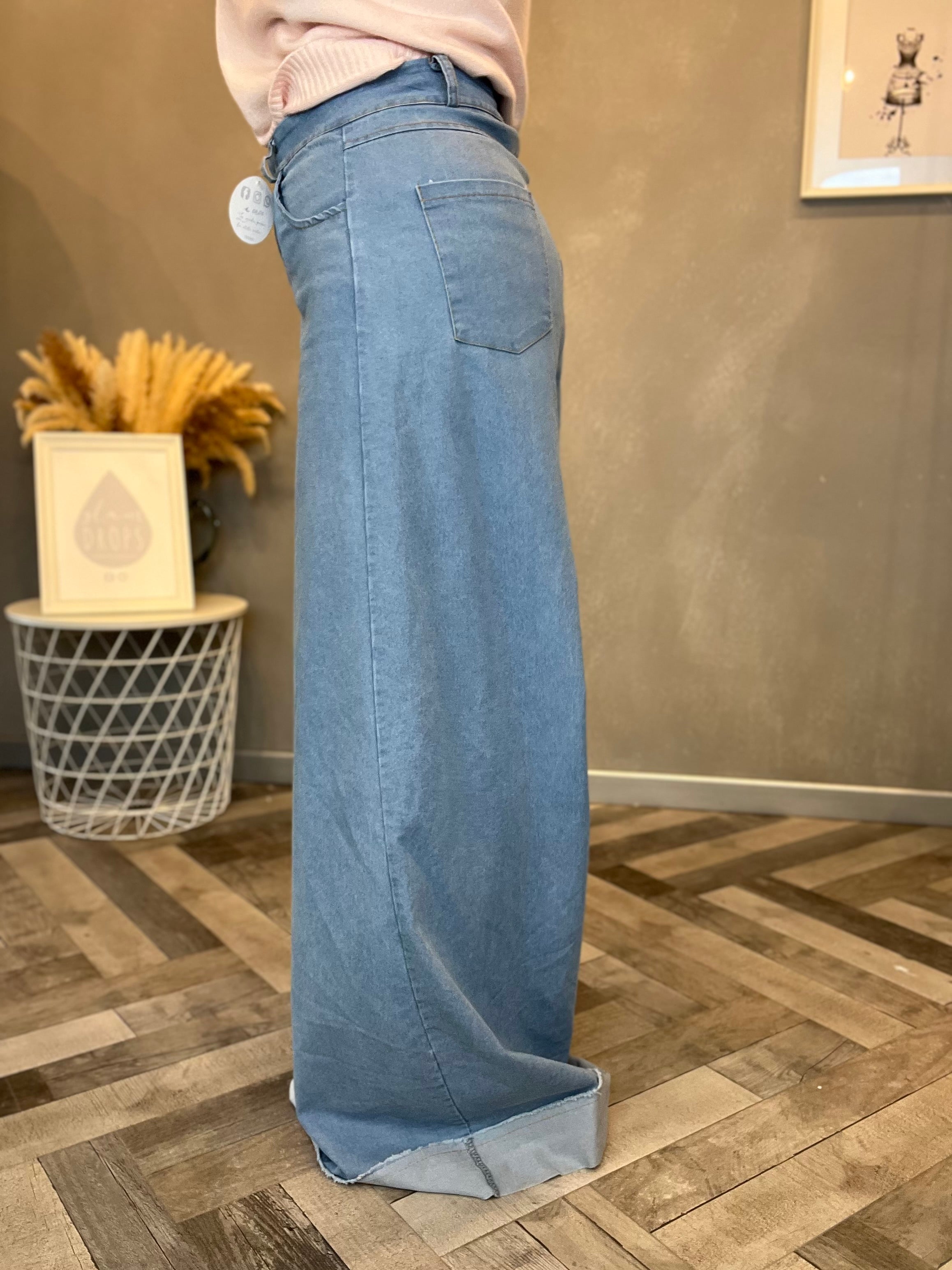 Jeans palazzo over
