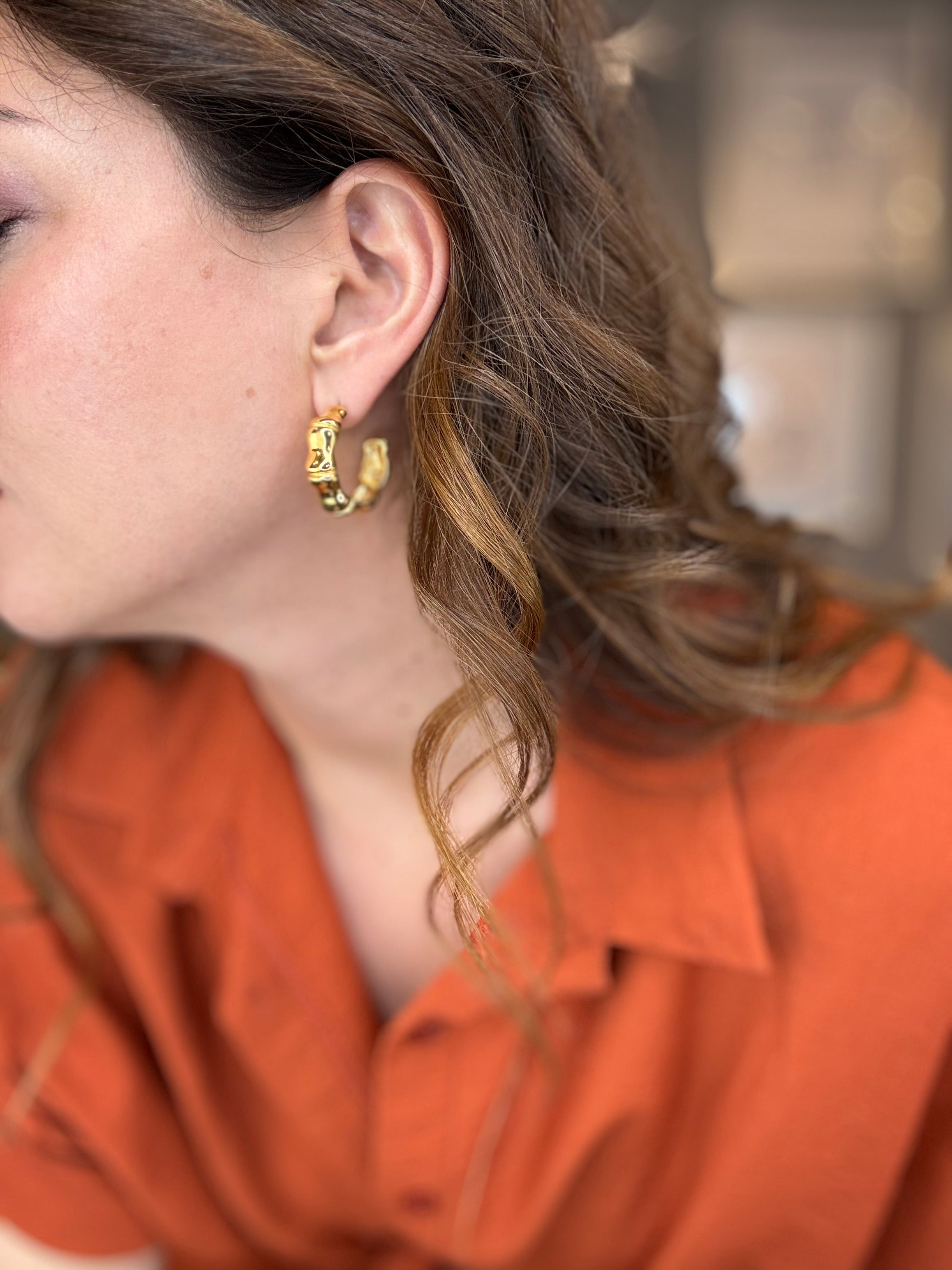 Orecchini Sculpt gold