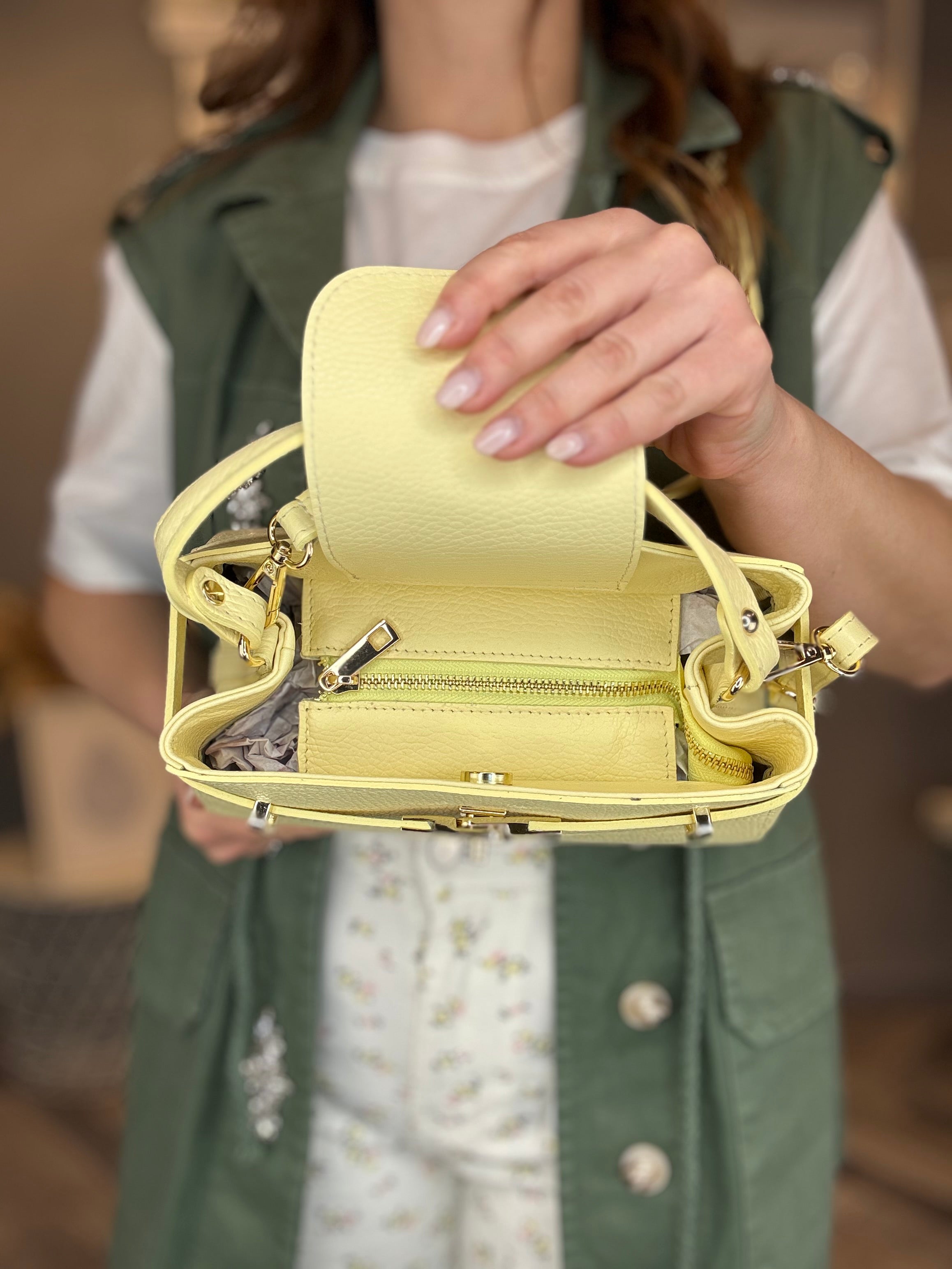 Borsa Grace in vera pelle