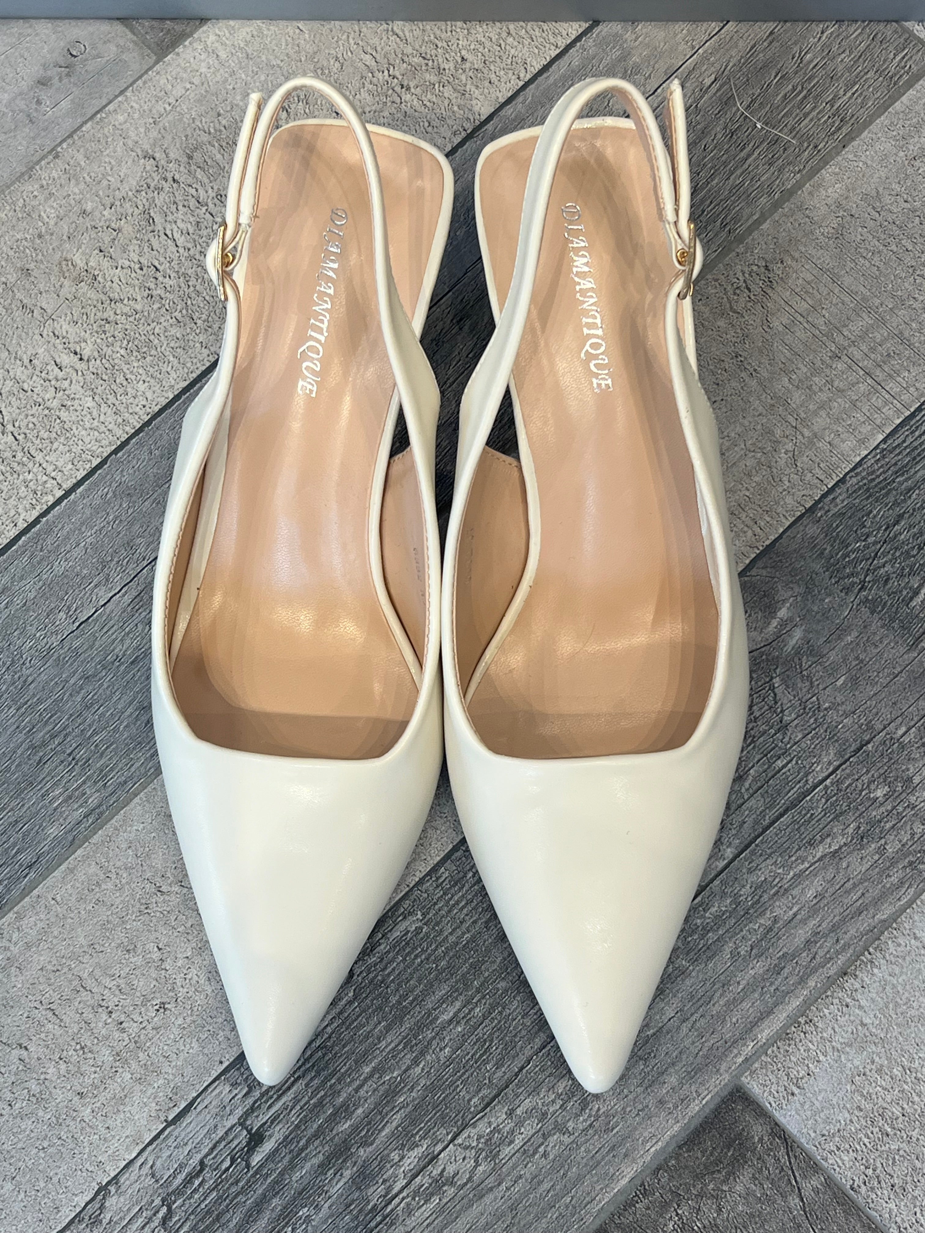 Slingback in ecopelle essential panna