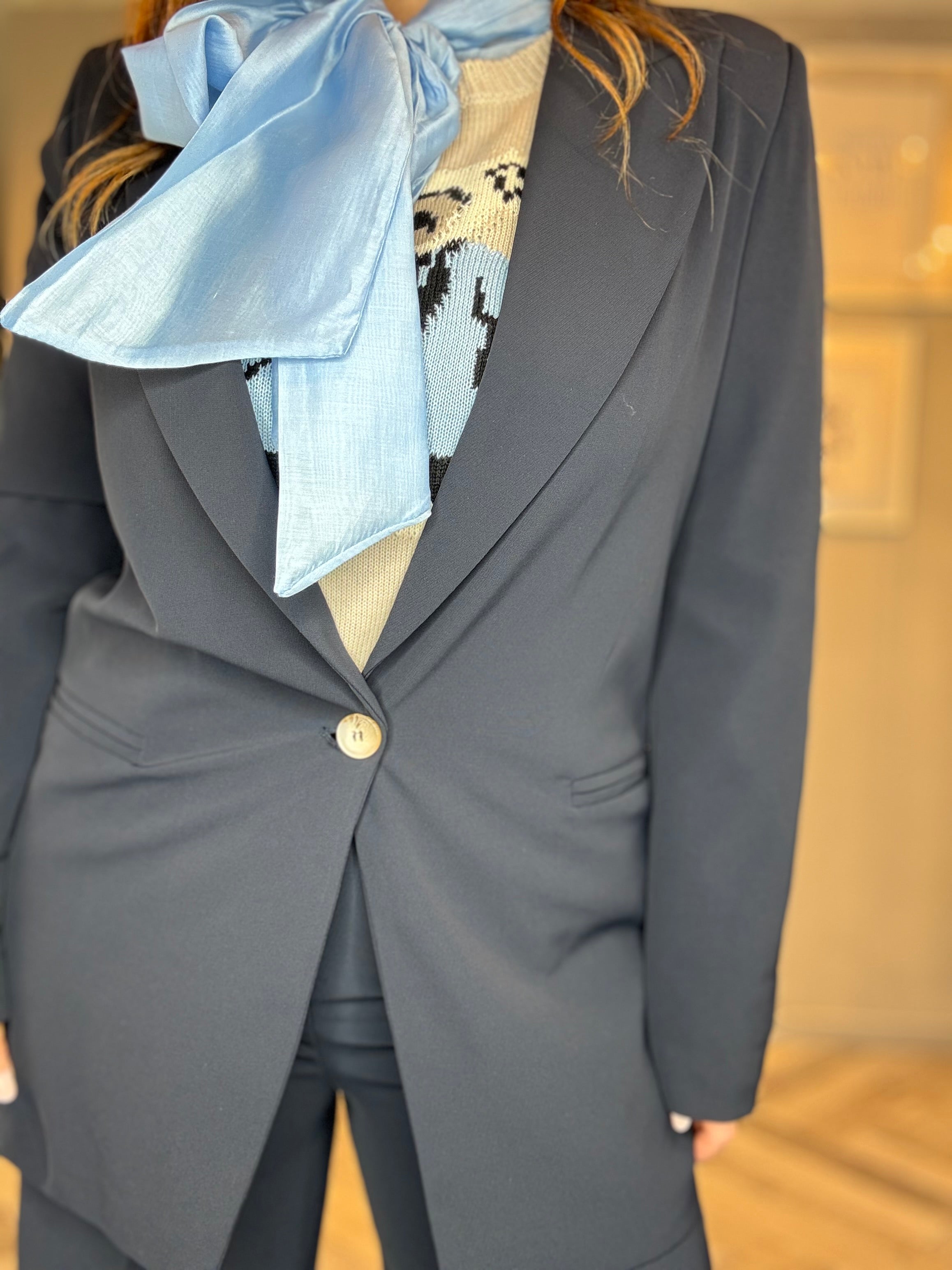 Blazer monopetto blu