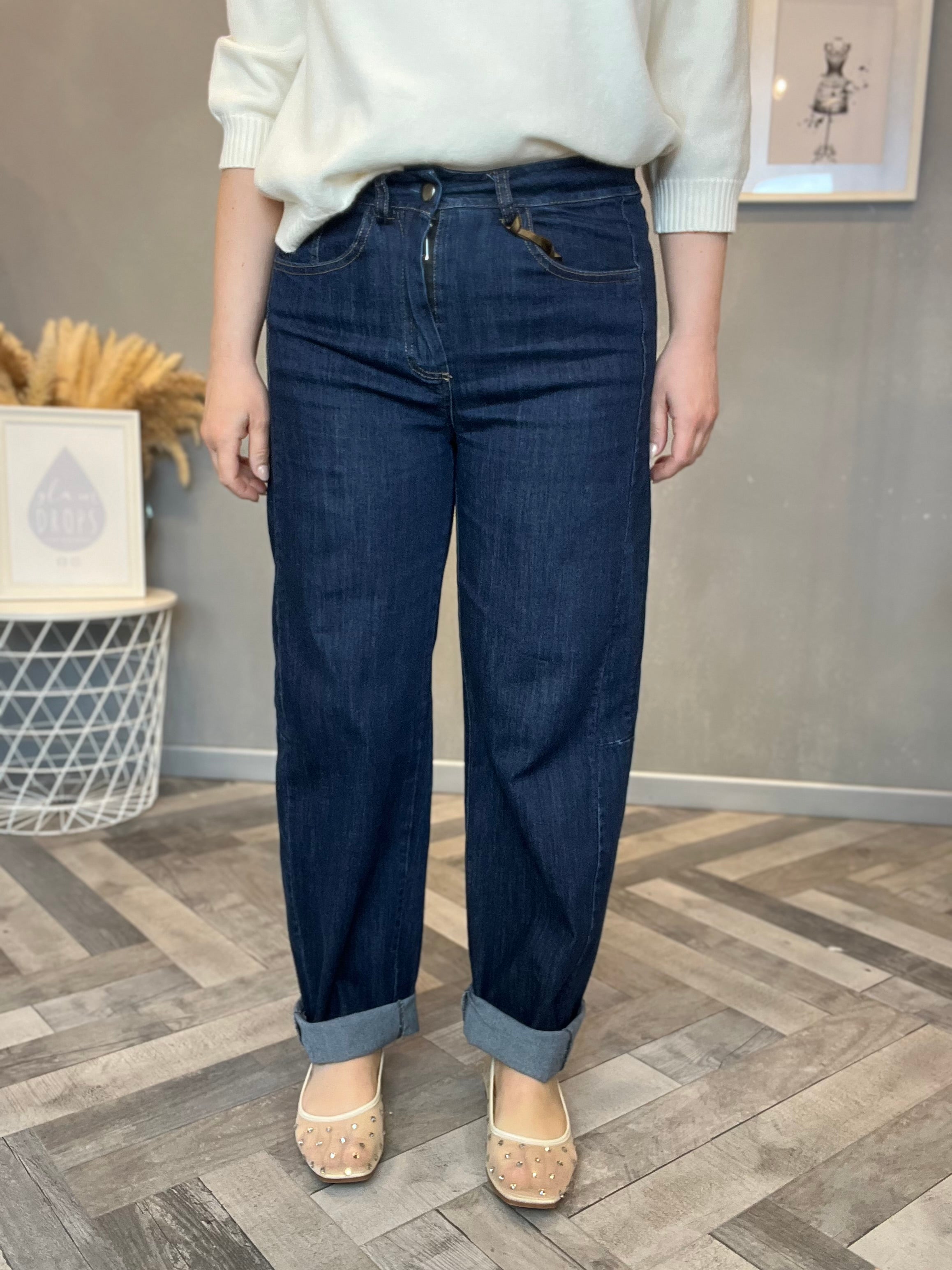 Jeans barrel soft denim