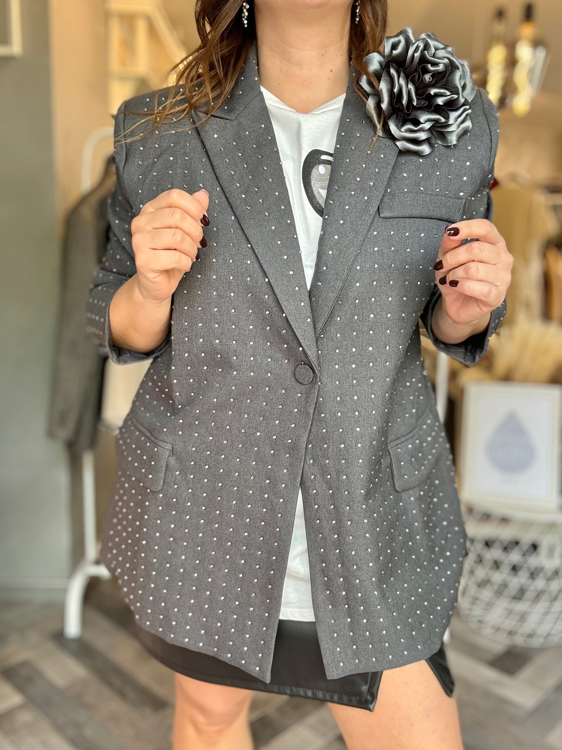 Blazer grey Diamonds