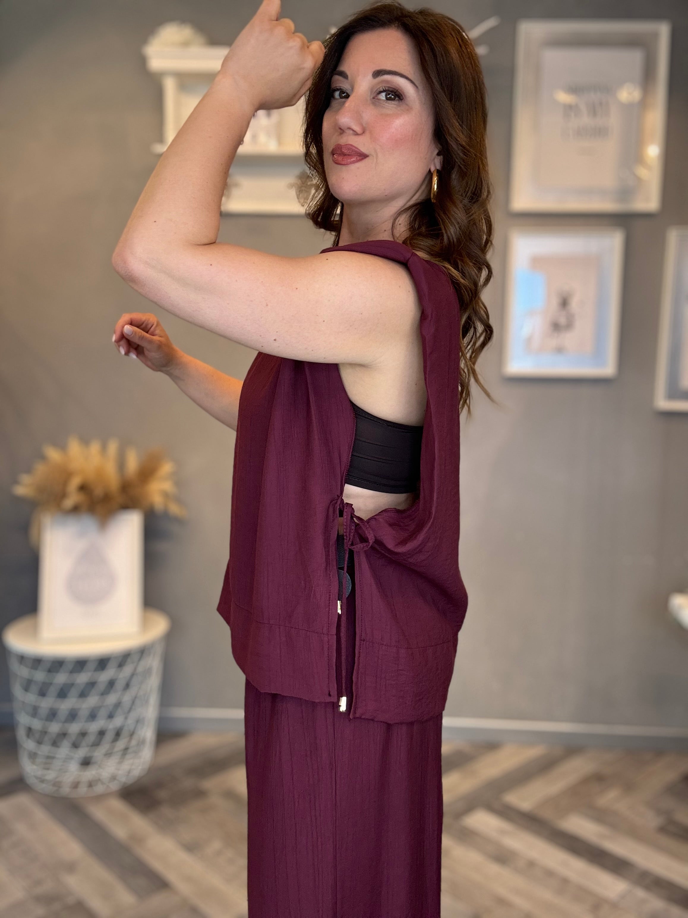 Coordinato Soft Essential Borgogna