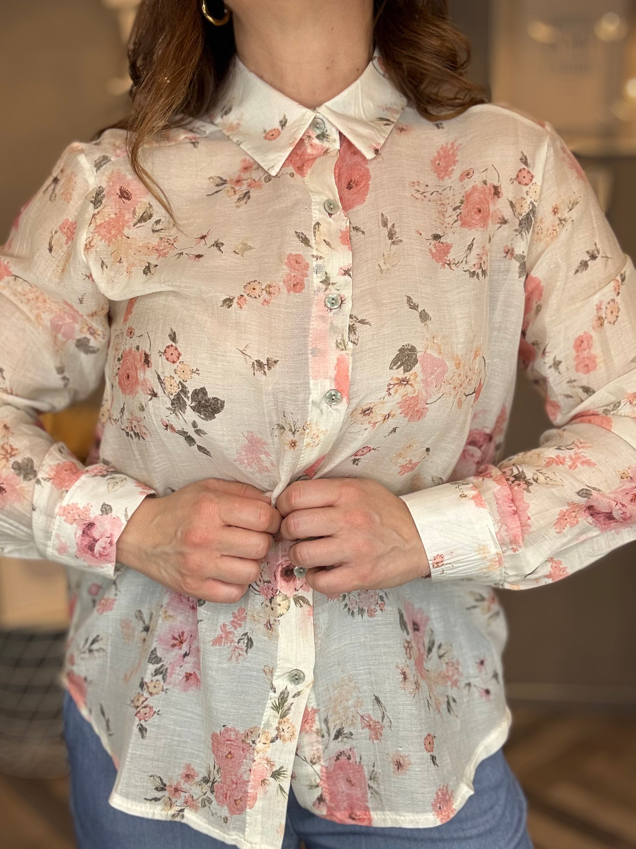 Camicia Bloom rosa
