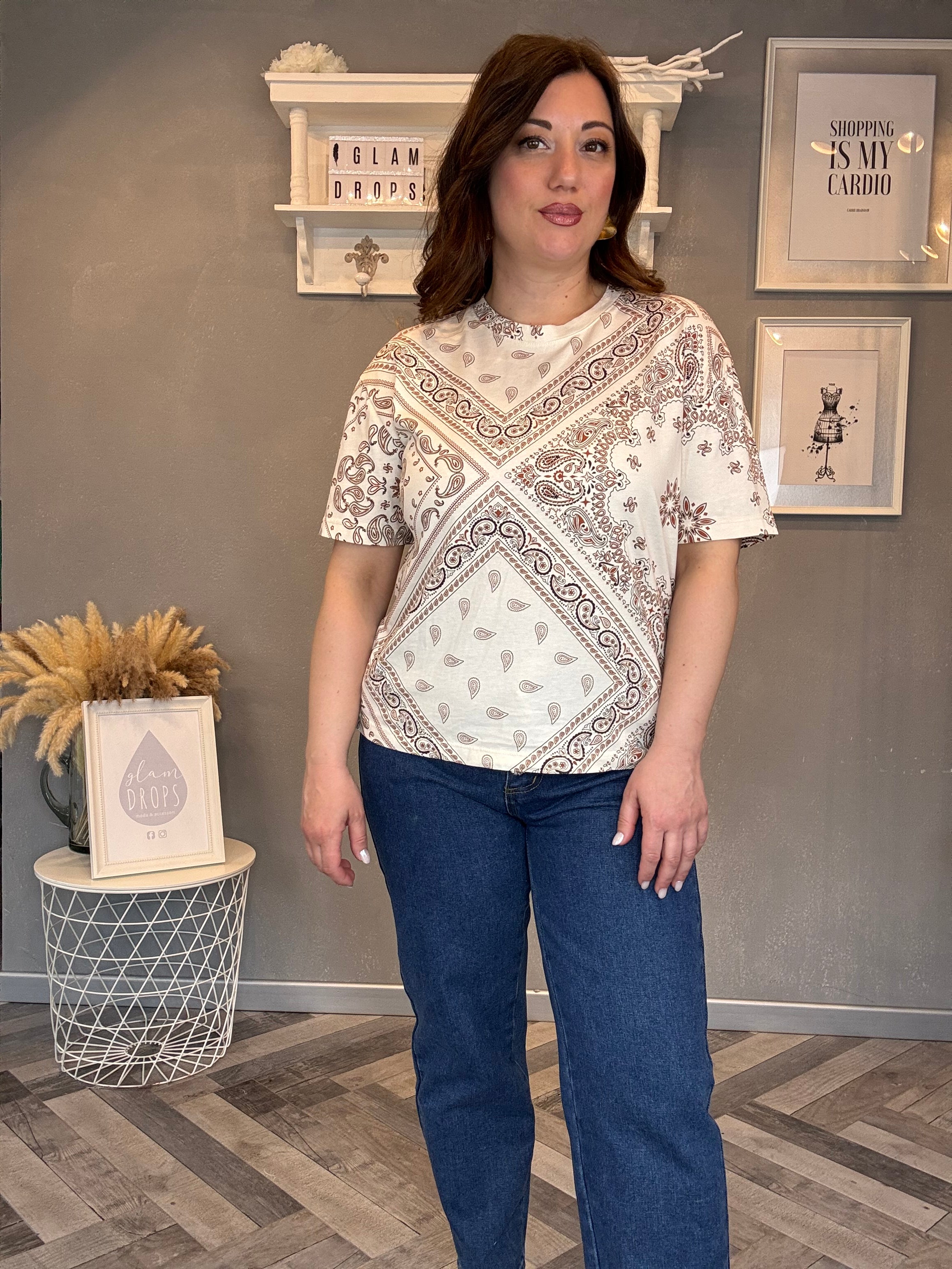 Lumina t-shirt bandana paisley