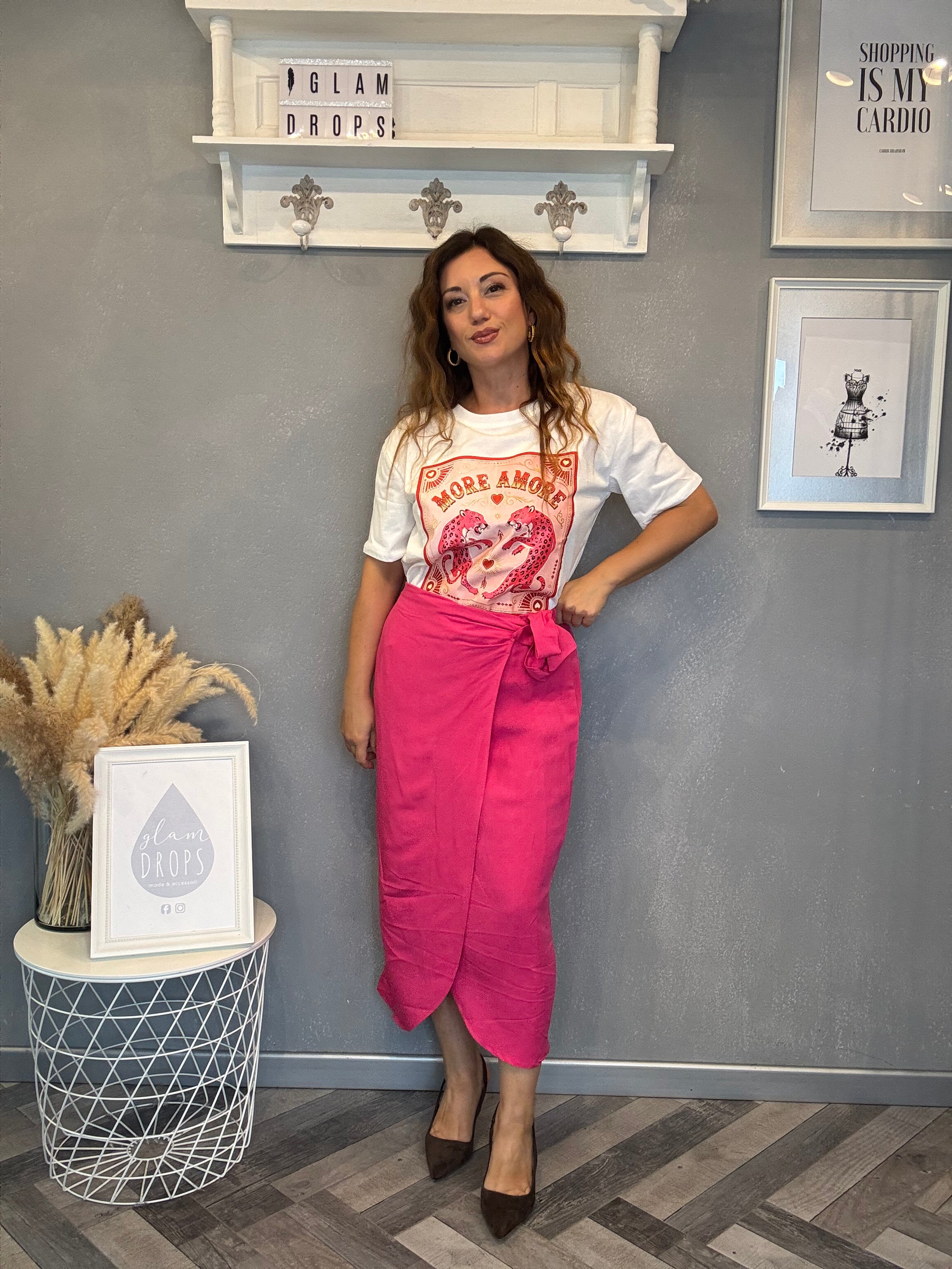 T-shirt Isla Bonita Leopardo fucsia