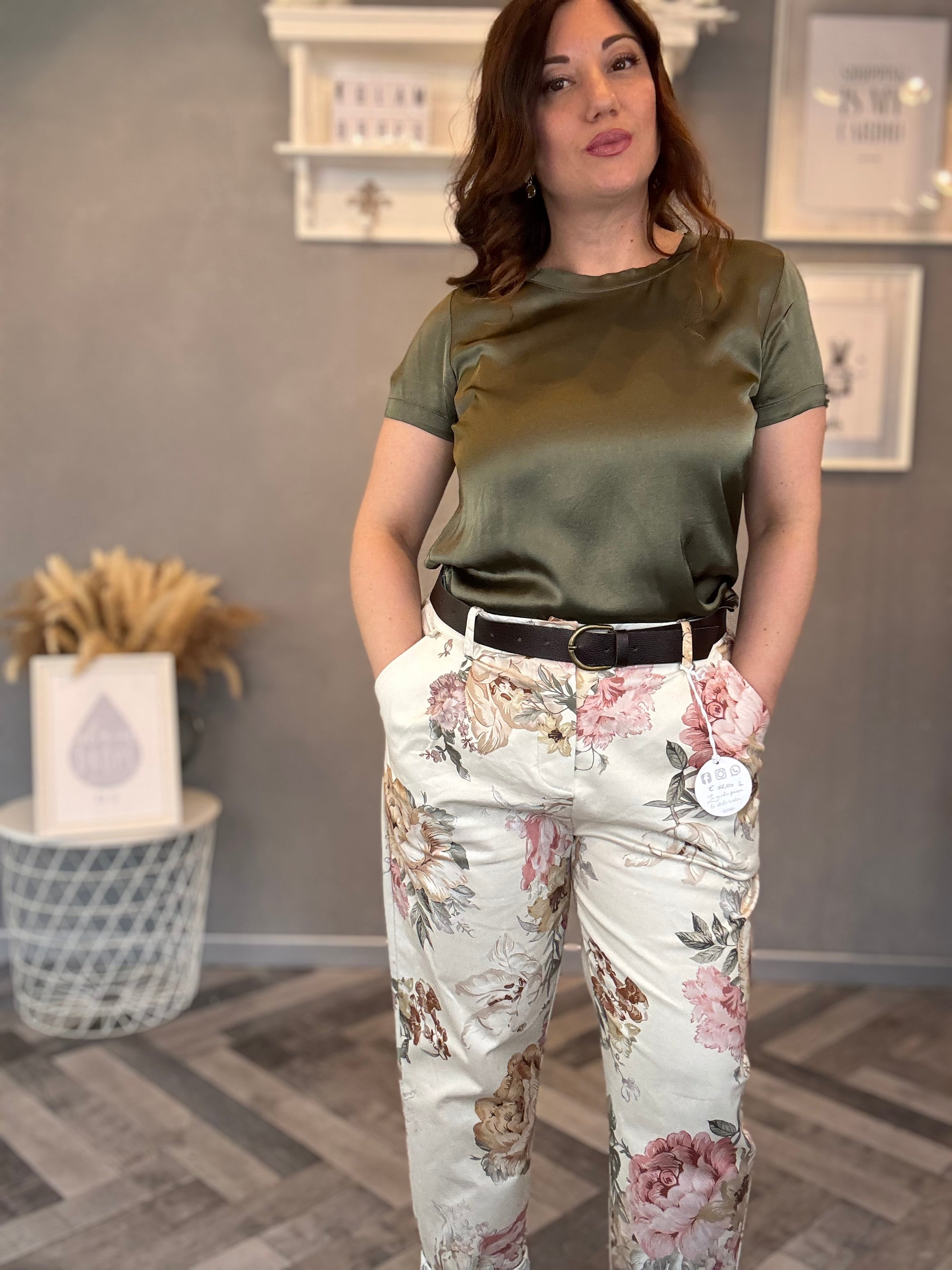 Blusa Vicky in raso di viscosa