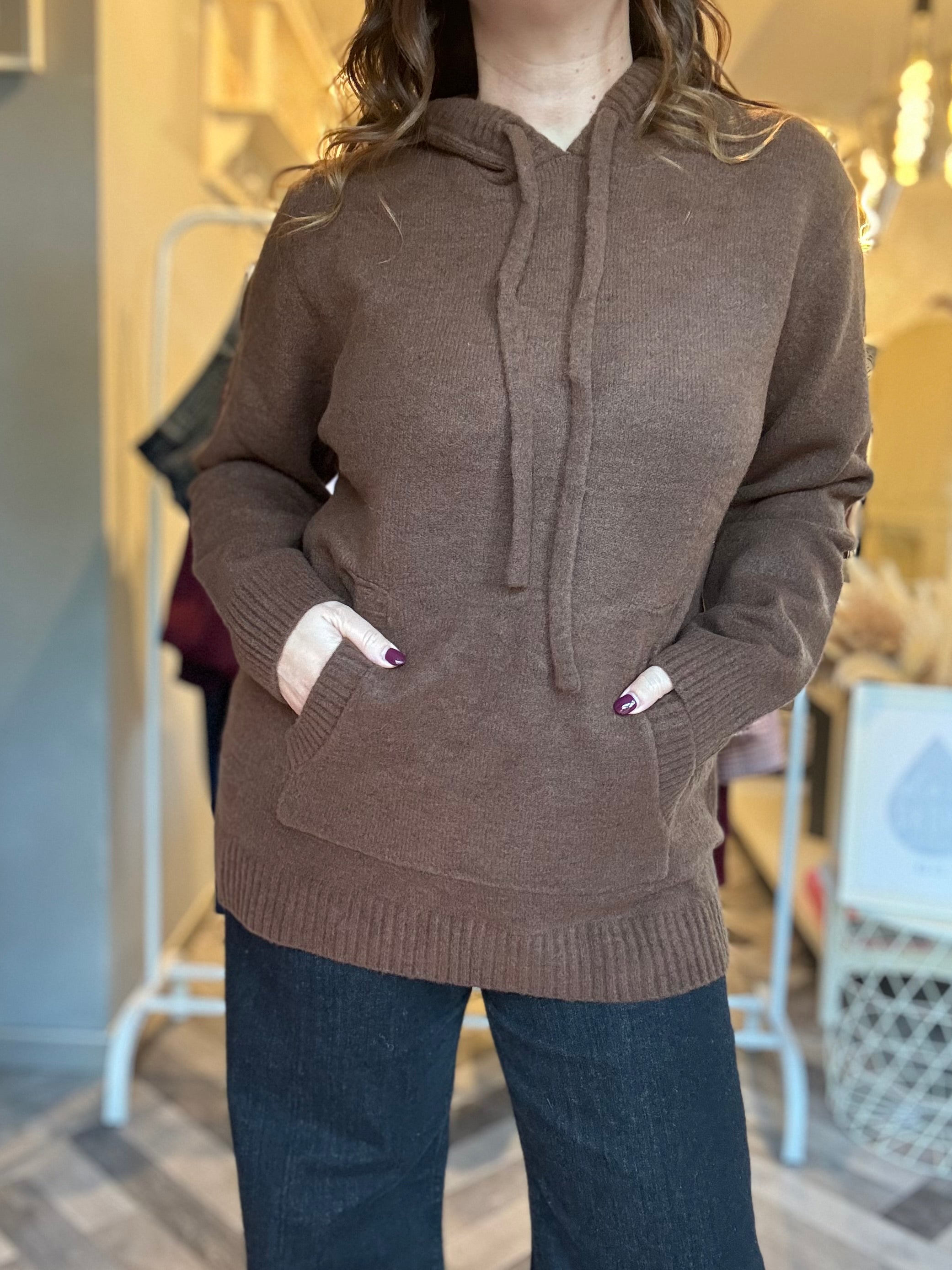 Lumina maglia felpa con cappuccio