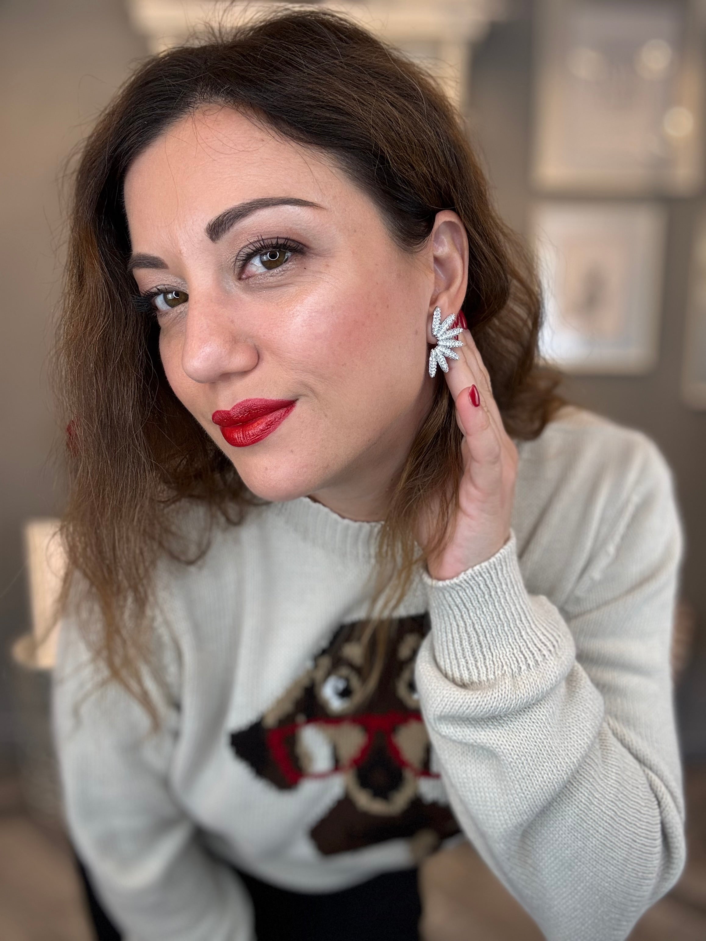 Orecchini Petali brillanti