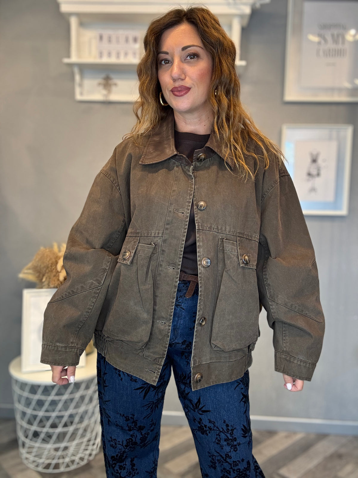 Giubbotto Utility Washed